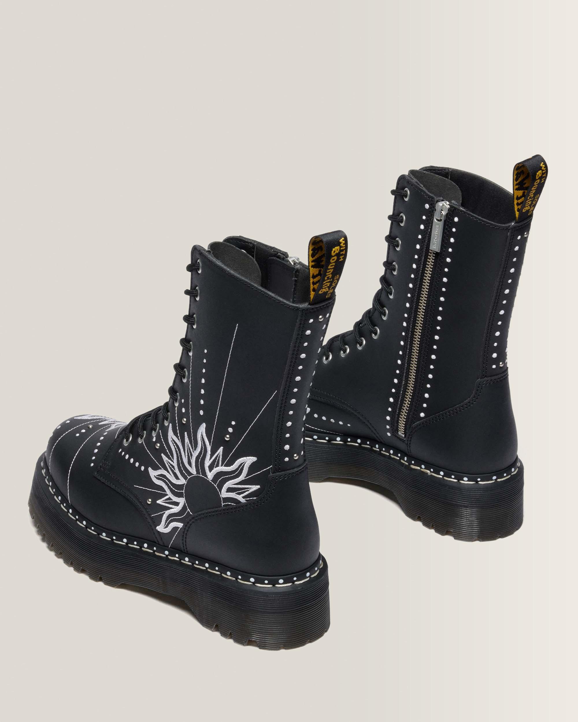 Jadon Hi Solar Flare Reclaimed Leather Platform Boots