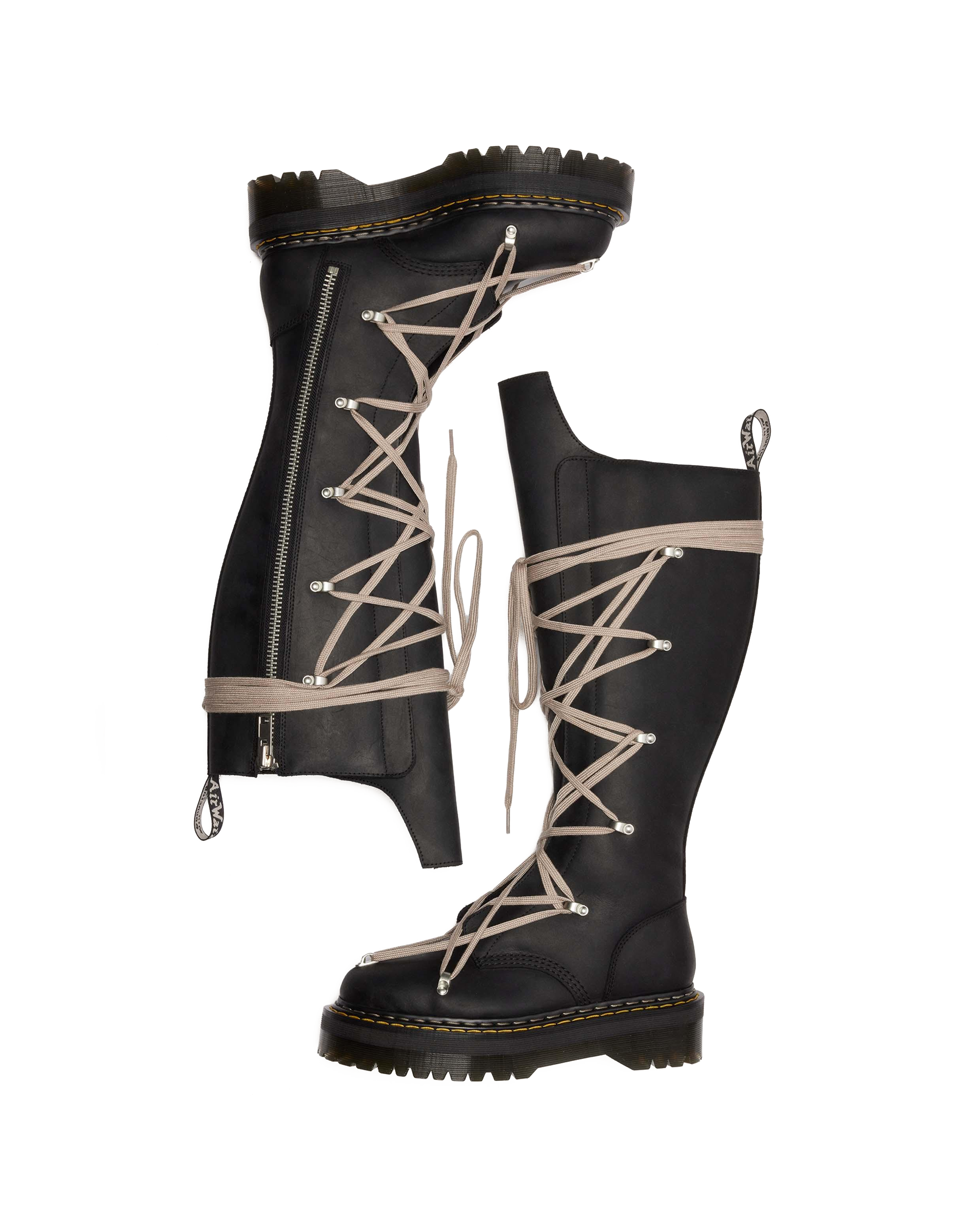 1B60 Rick Owens Pentalace Boots