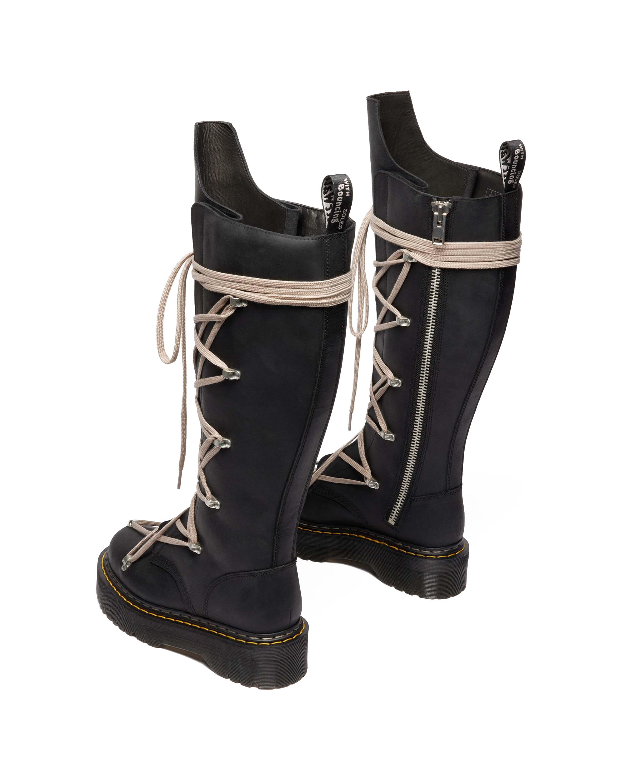 1B60 Rick Owens Pentalace Boots in Black | Dr. Martens™