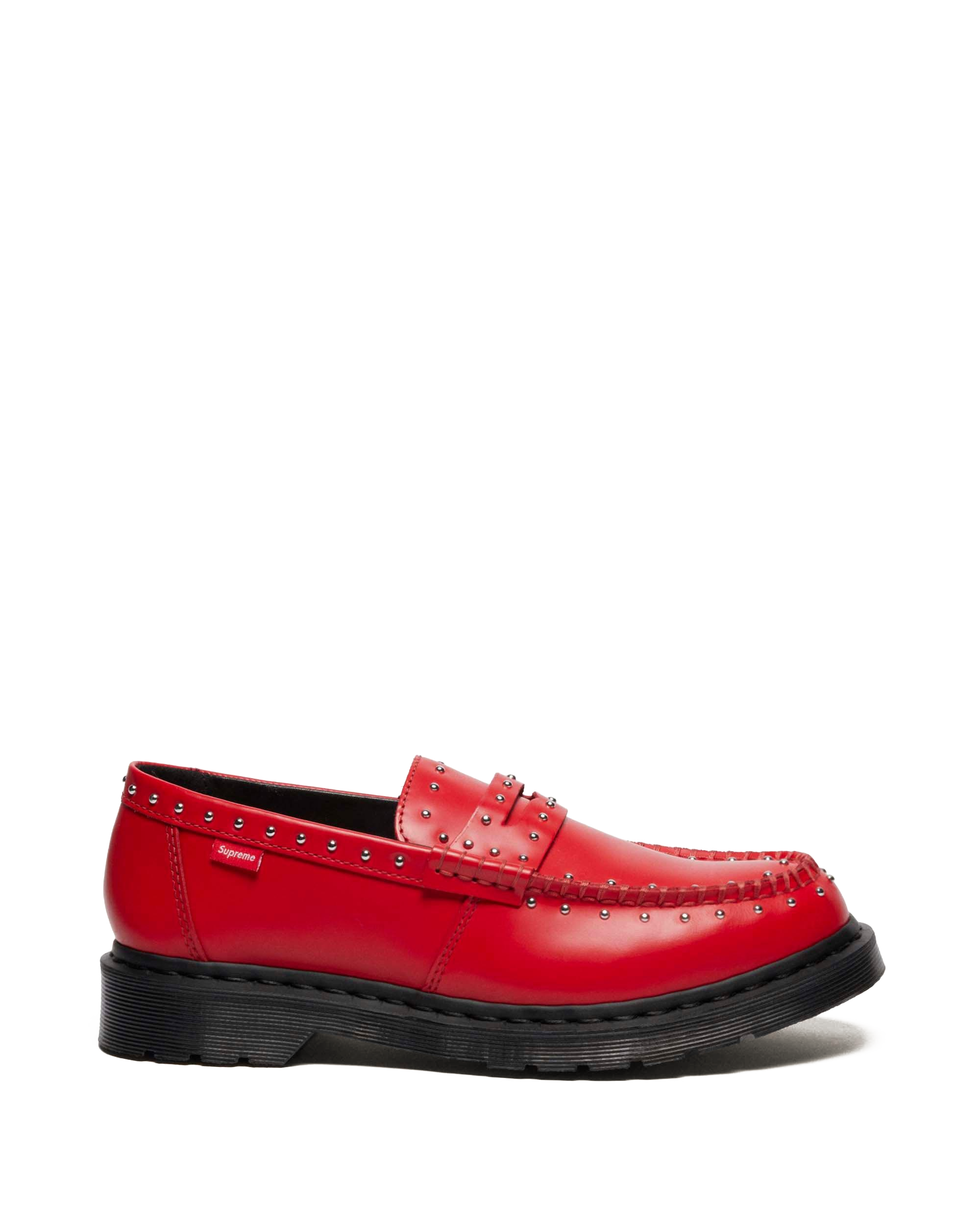 Penton Supreme Leather Loafers in Poppy Red | Dr. Martens™