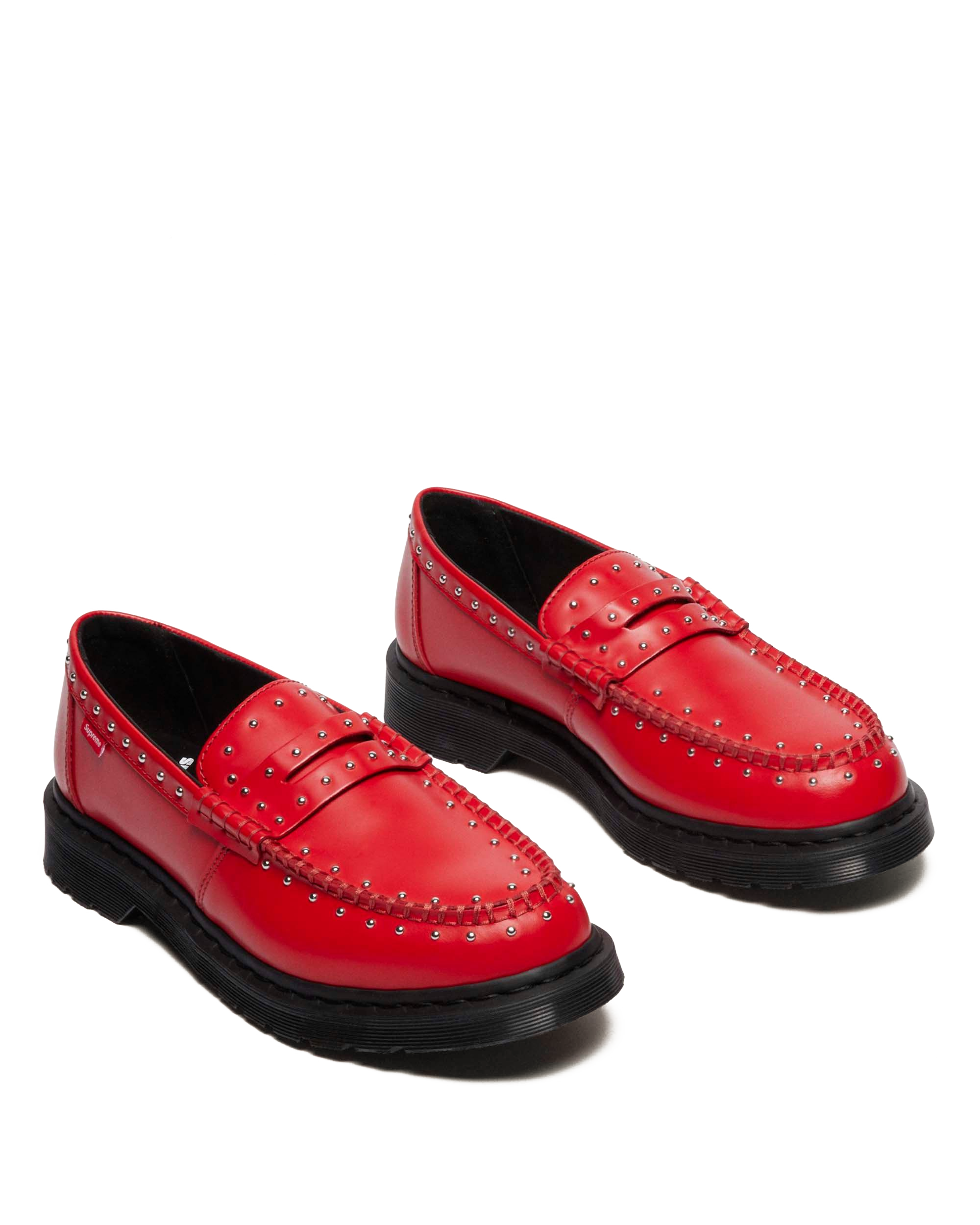 Penton Supreme Leather Loafers in Poppy Red | Dr. Martens™