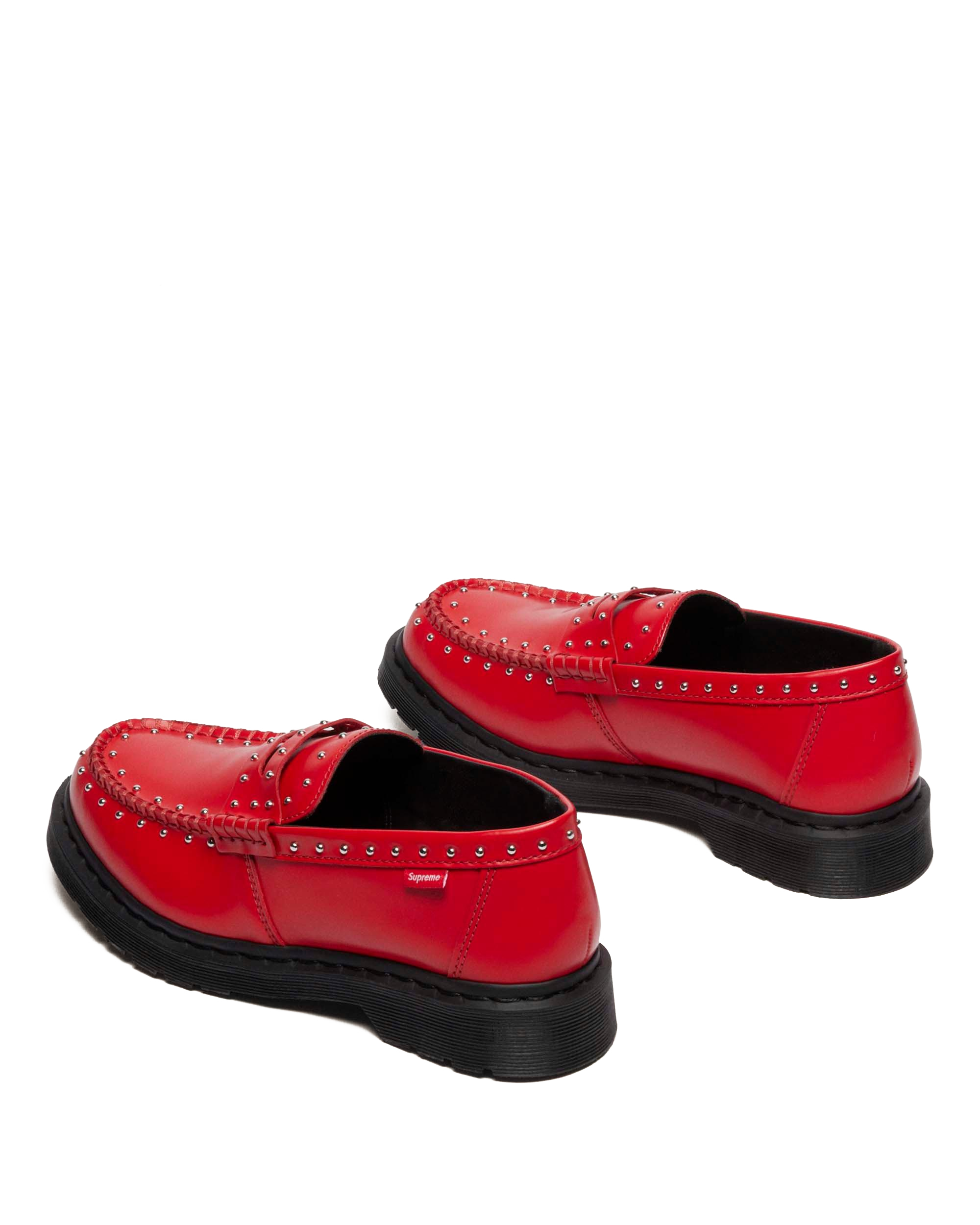 Penton Supreme Leather Loafers in Poppy Red | Dr. Martens™