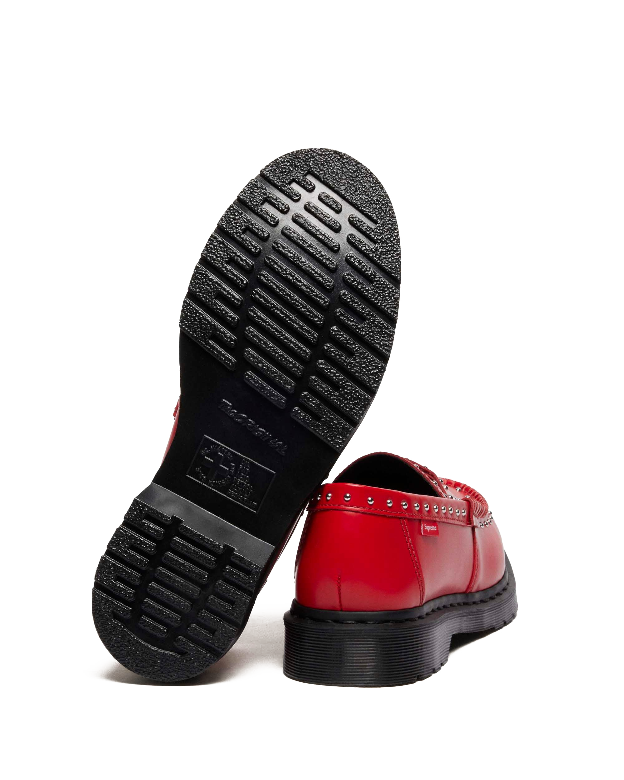 Penton Supreme Leather Loafers in Poppy Red | Dr. Martens™