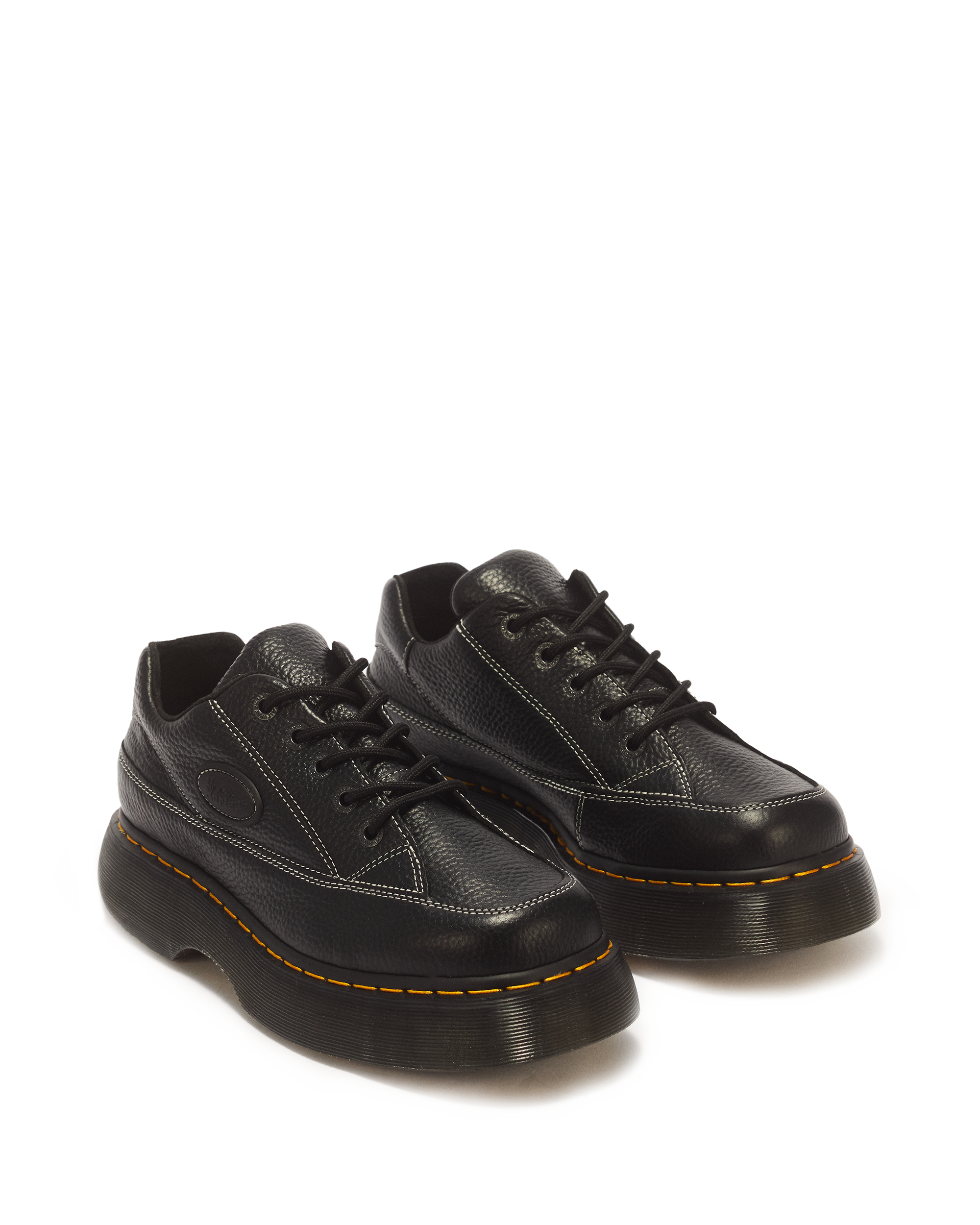 Buzz 5-eye Milled Nappa Leather Shoes in BLACK | Dr. Martens™