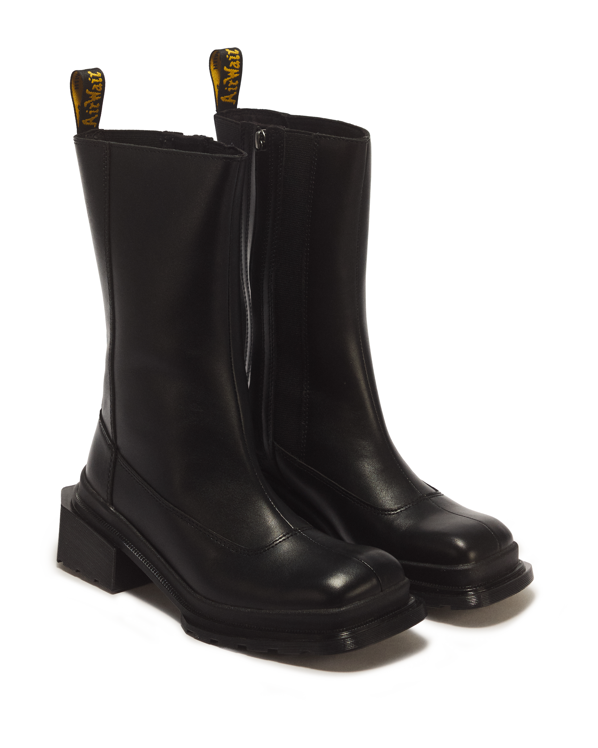 MAYBOLE HI SQUARE TOE LEATHER CHELSEA BOOTS