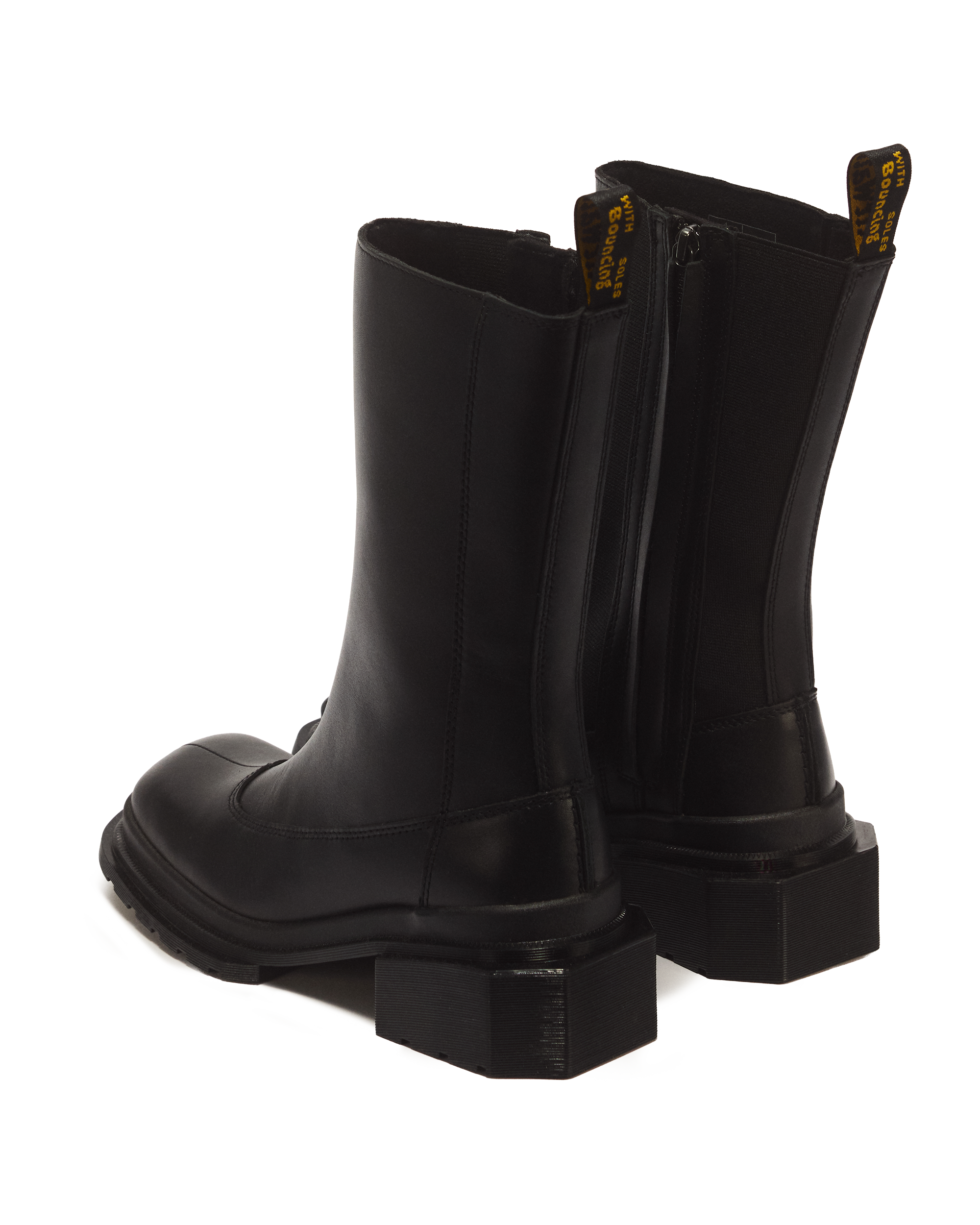 MAYBOLE HI SQUARE TOE LEATHER CHELSEA BOOTS