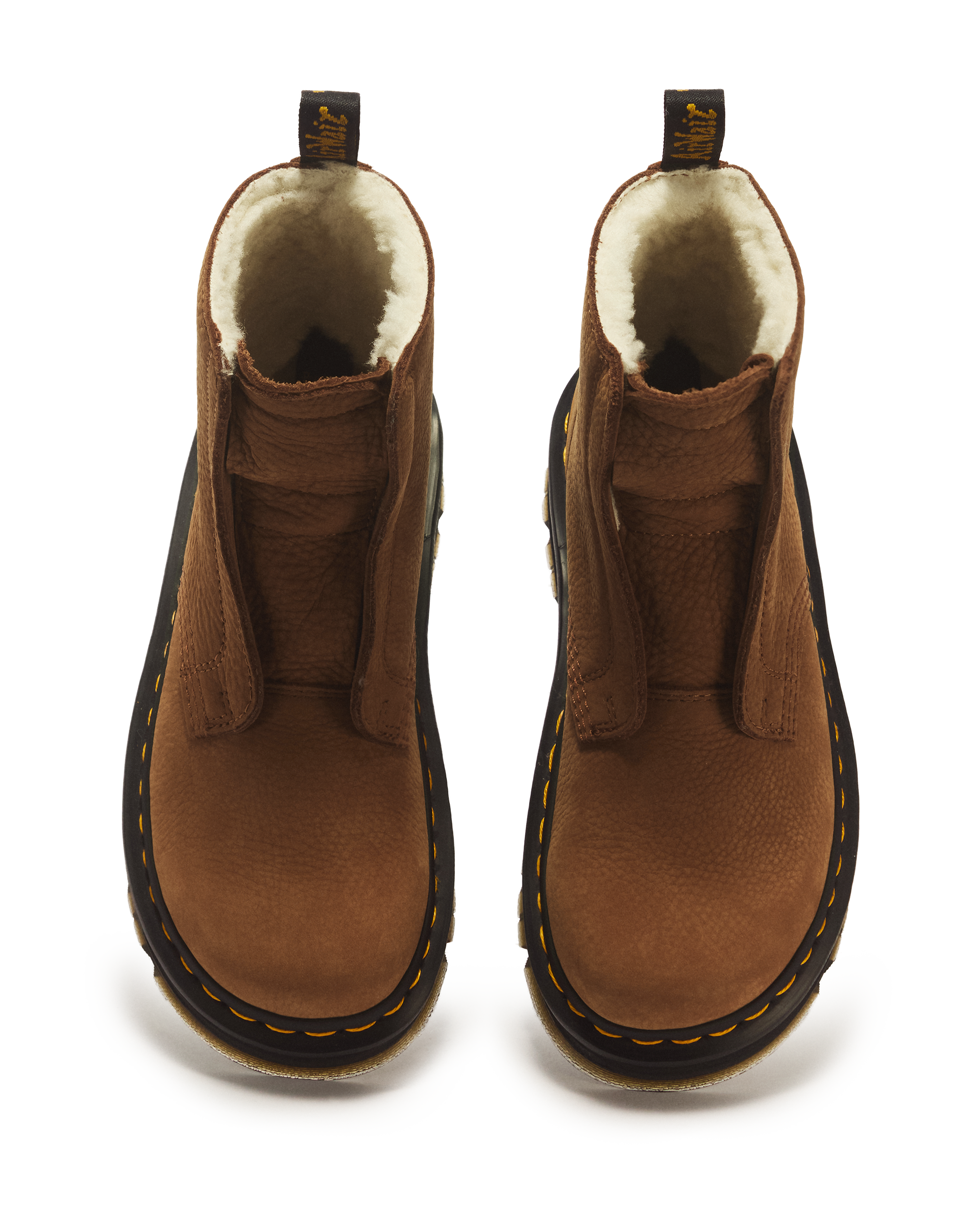 BOTAS ZEBZAG LACELESS DE PIEL NUBUCK CON FORRO
