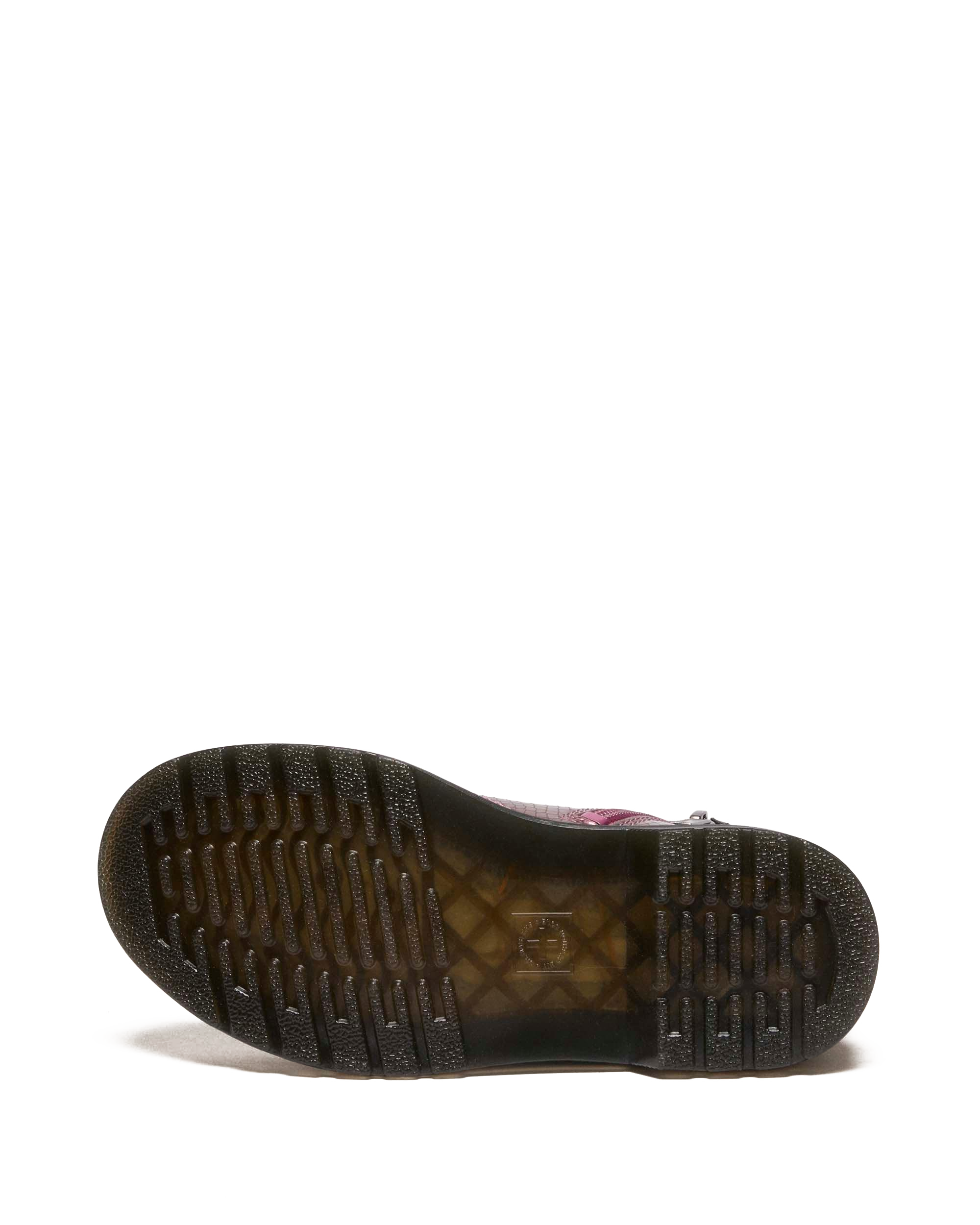 Stivali Junior in pelle goffrata iridescente stile serpente