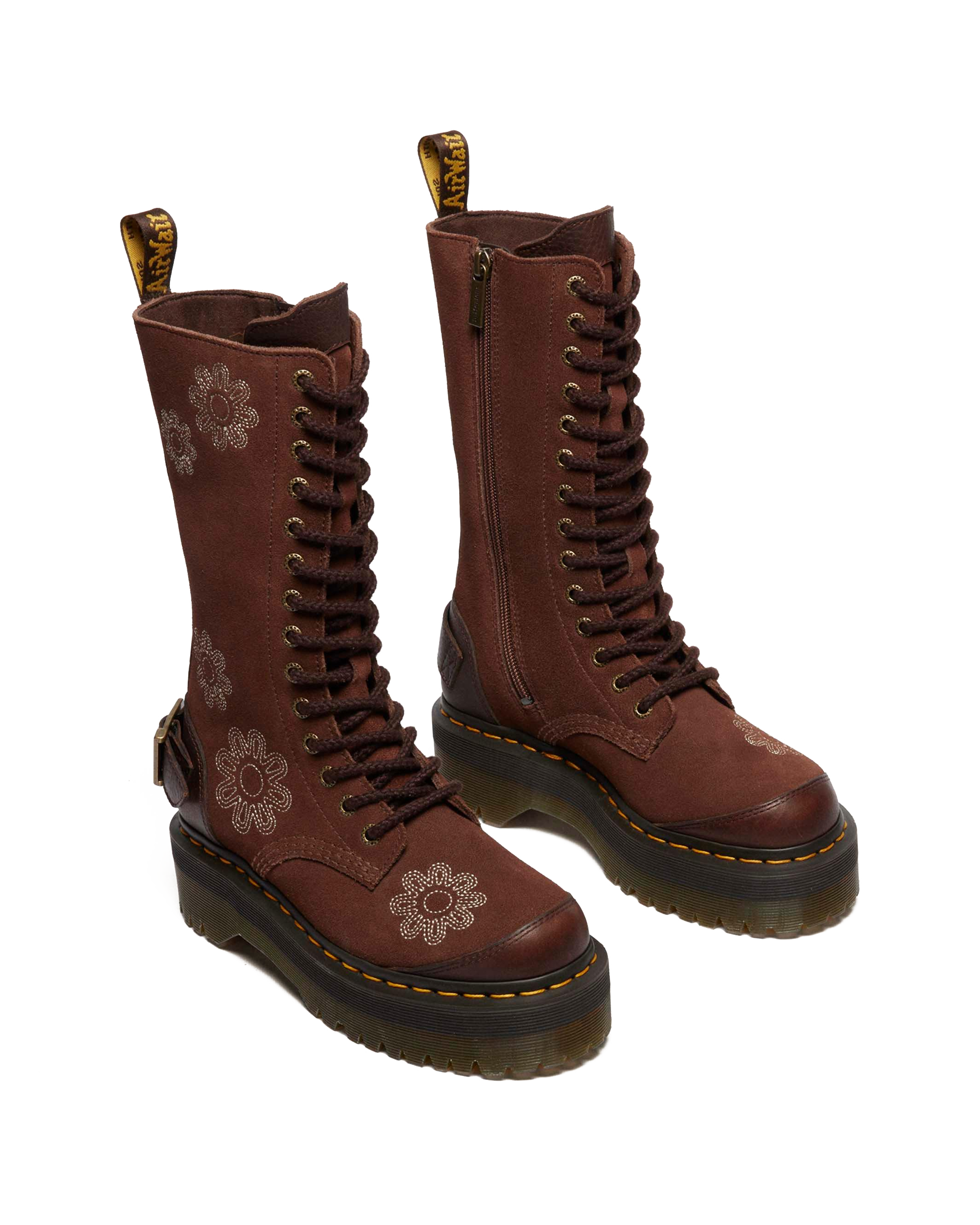 Botas con plataforma 1B99 Dunnet Flower de ante