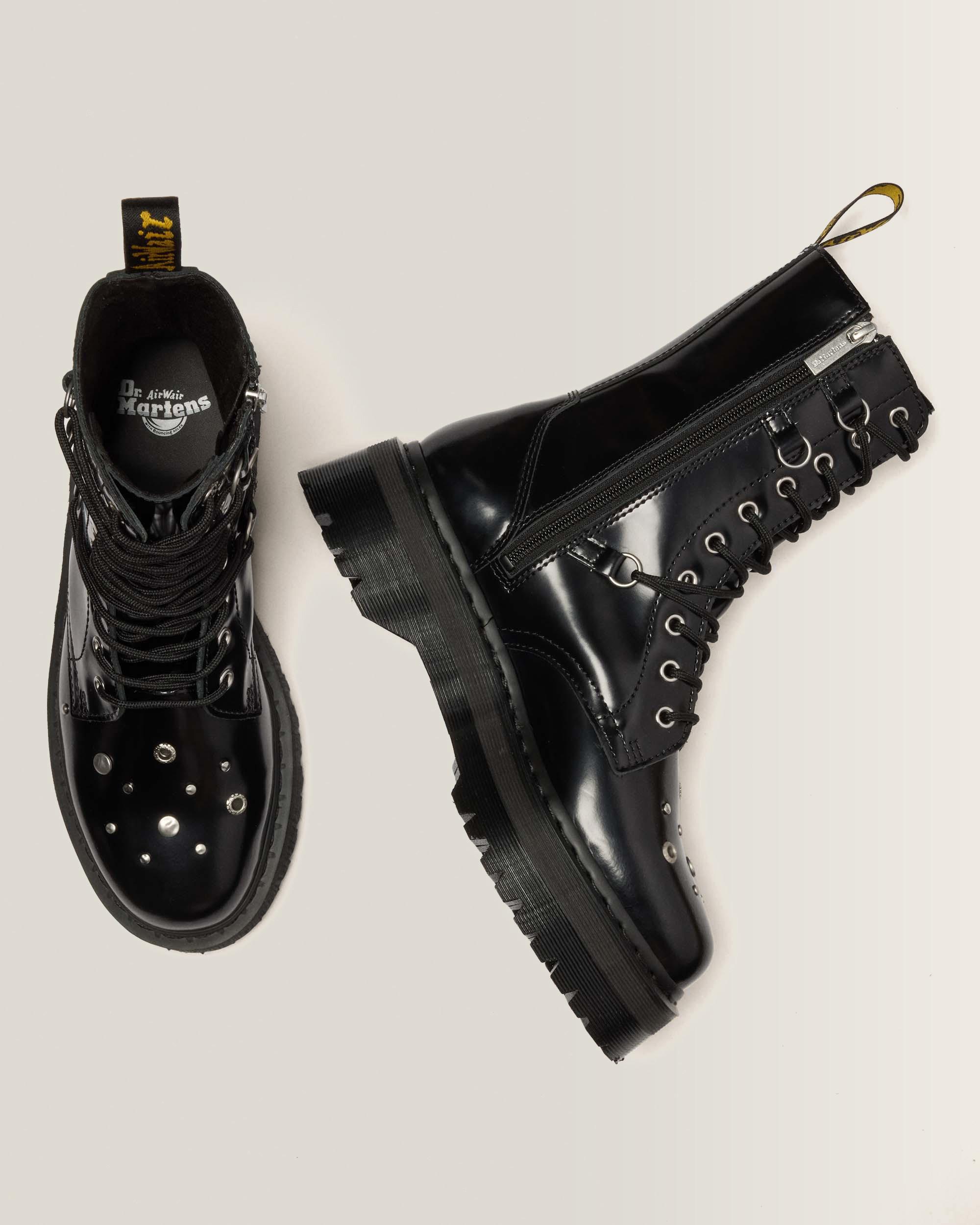 JADON HI STUDDED BUTTERO LEATHER PLATFORM BOOTS