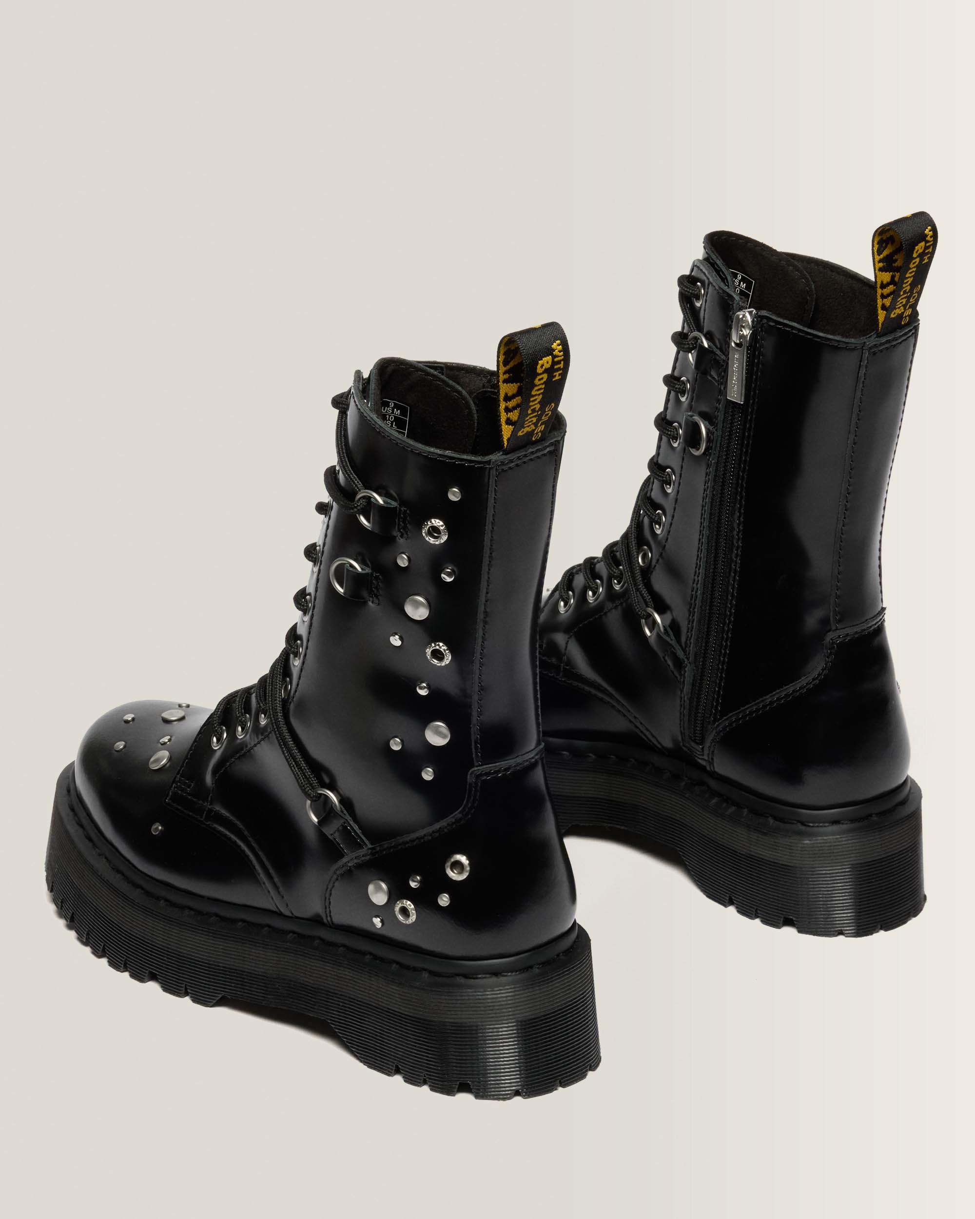 JADON HI STUDDED BUTTERO LEATHER PLATFORM BOOTS