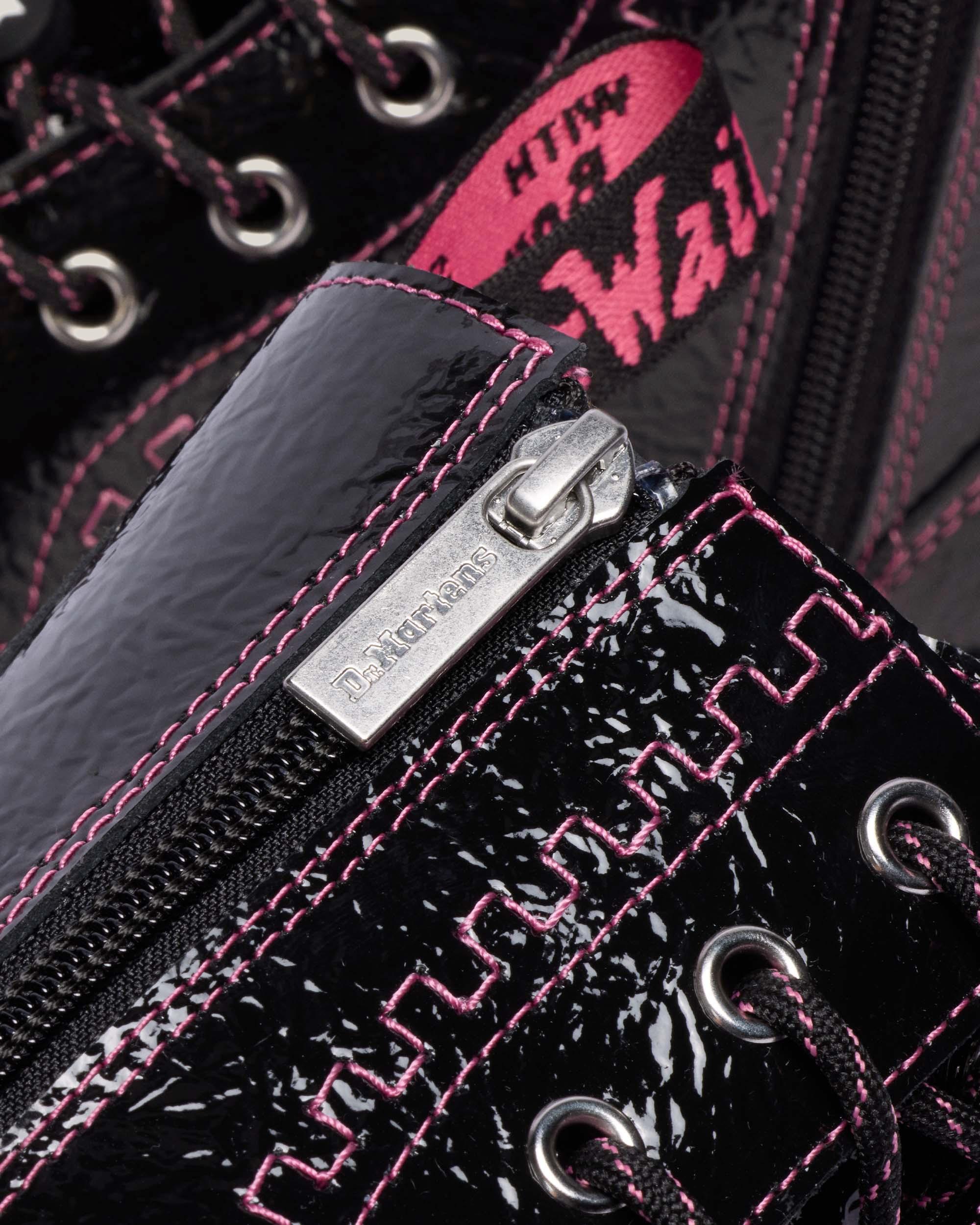Jadon Distressed Lakleren Platformlaarzen