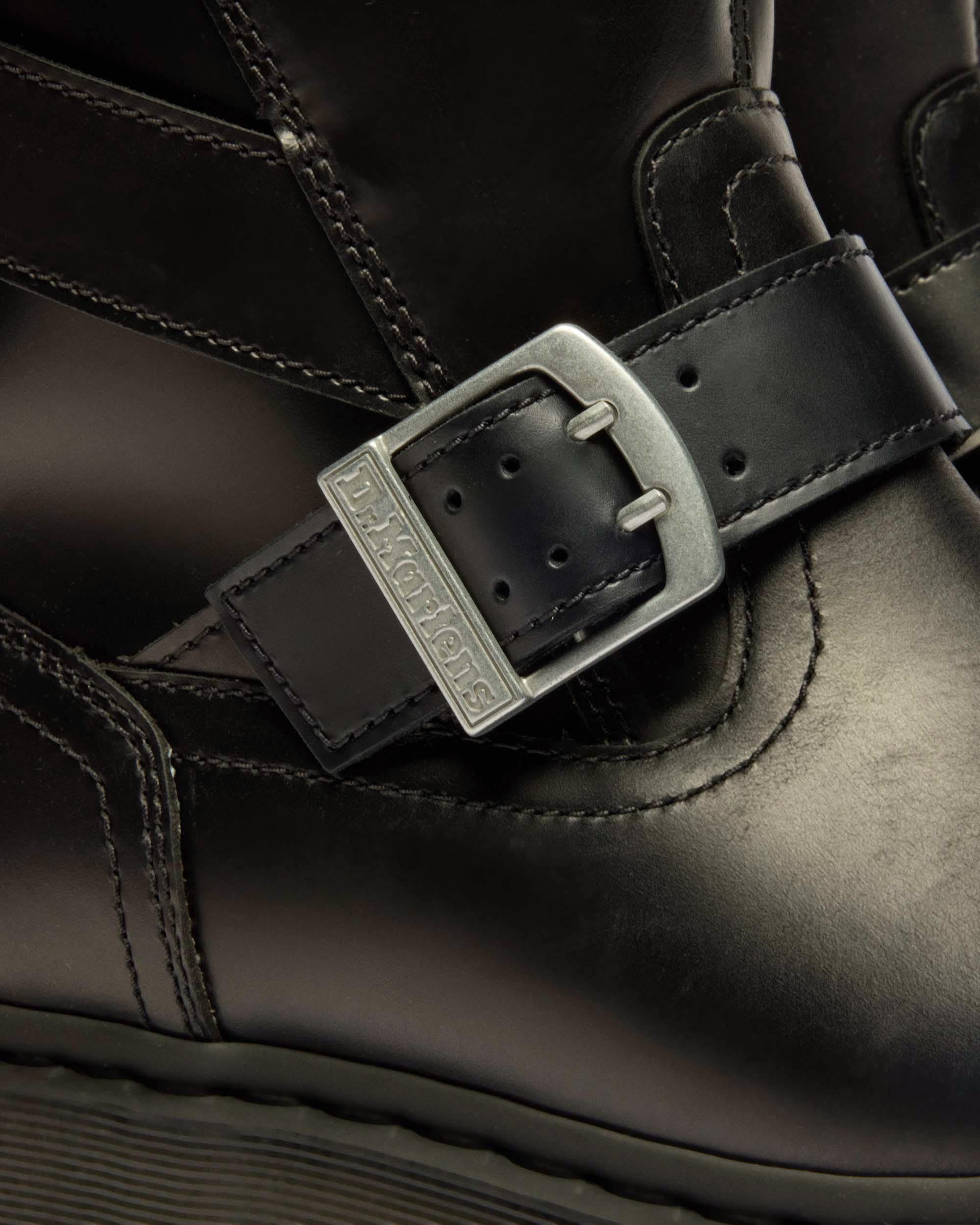 Anistone Two Strap Leather Biker Boots