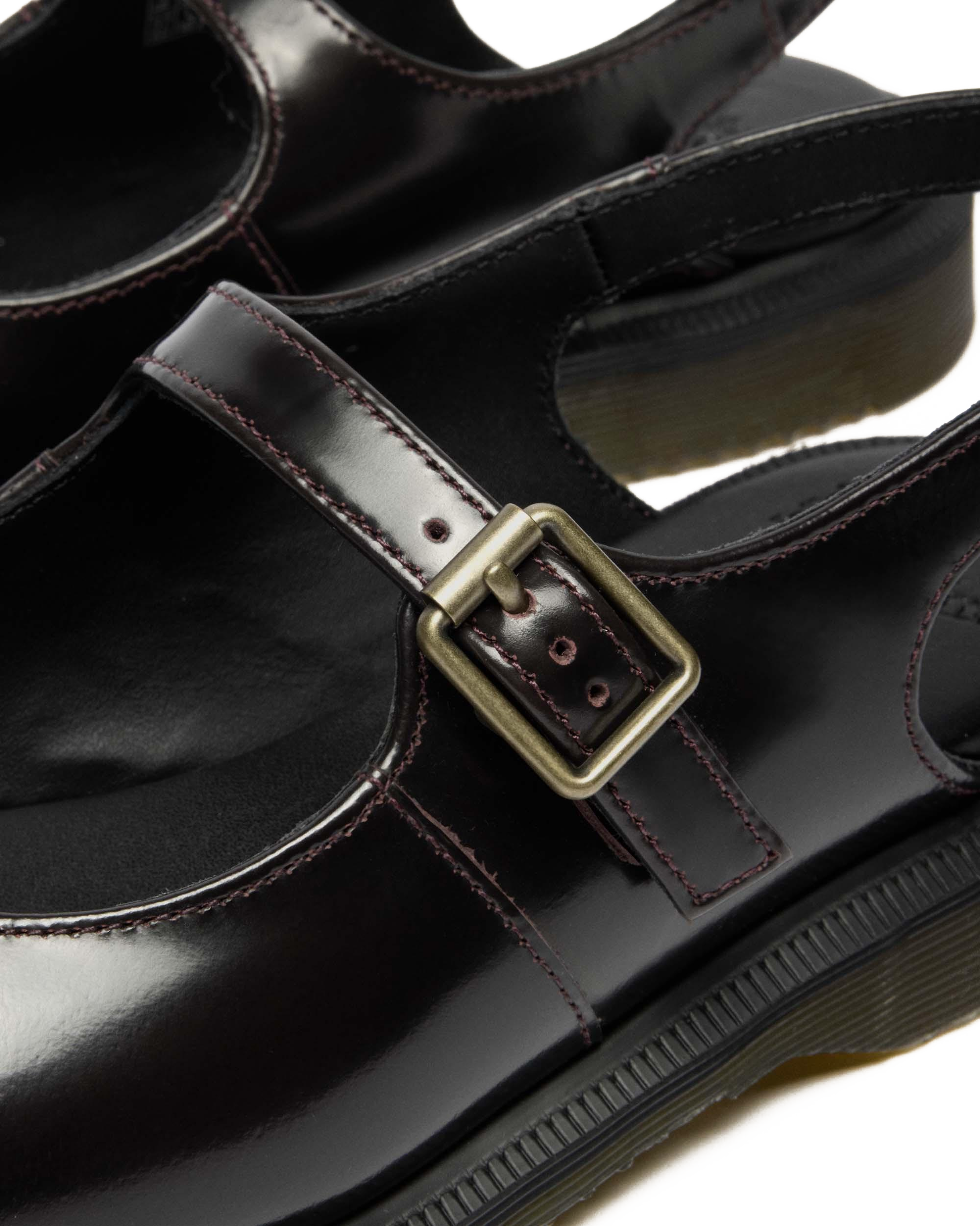 Madaline Mary Jane Rub Off Leather Sling Back Shoes 