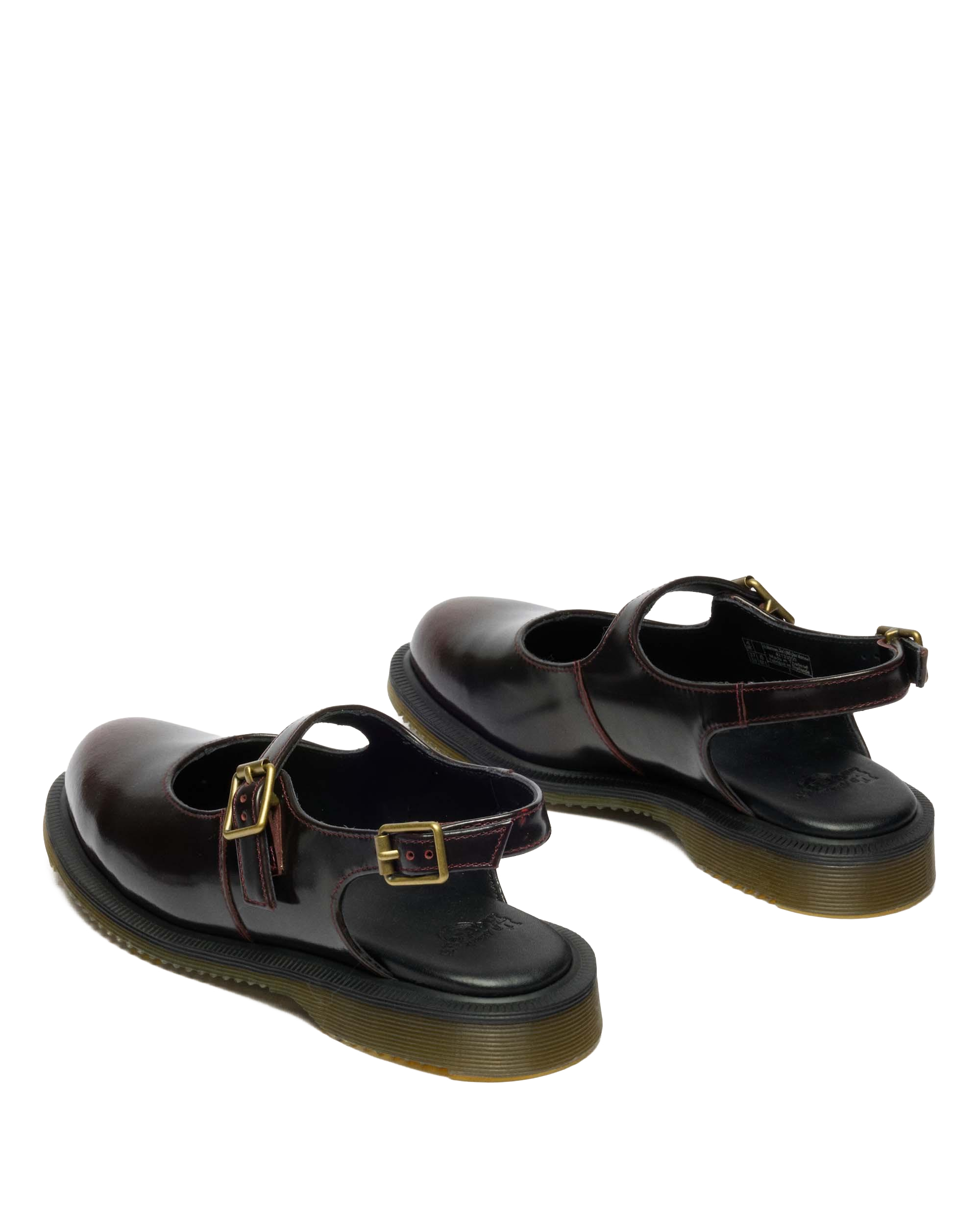 Madaline Mary Jane Rub Off Leather Sling Back Shoes 
