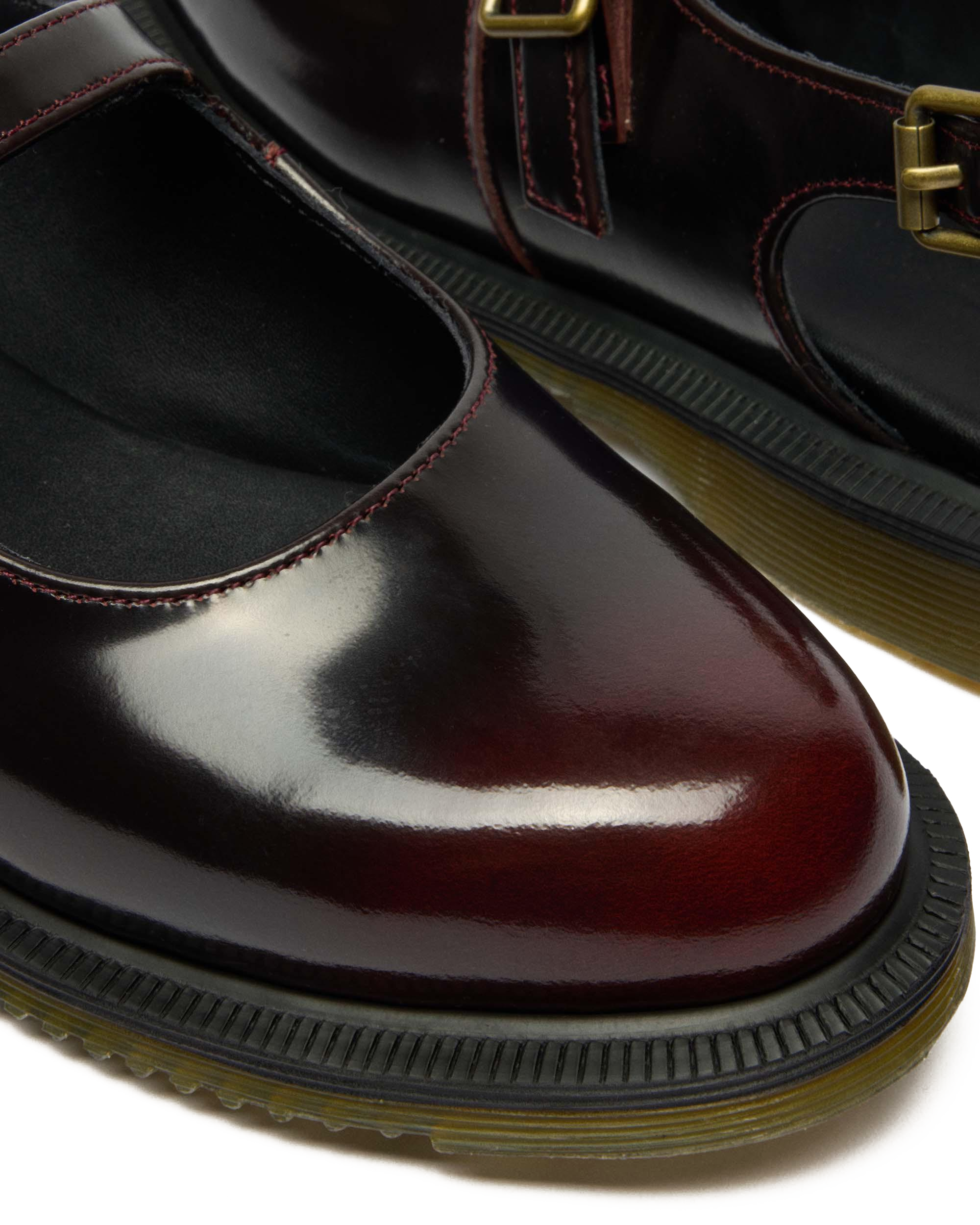 Madaline Mary Jane Rub Off Leather Sling Back Shoes 