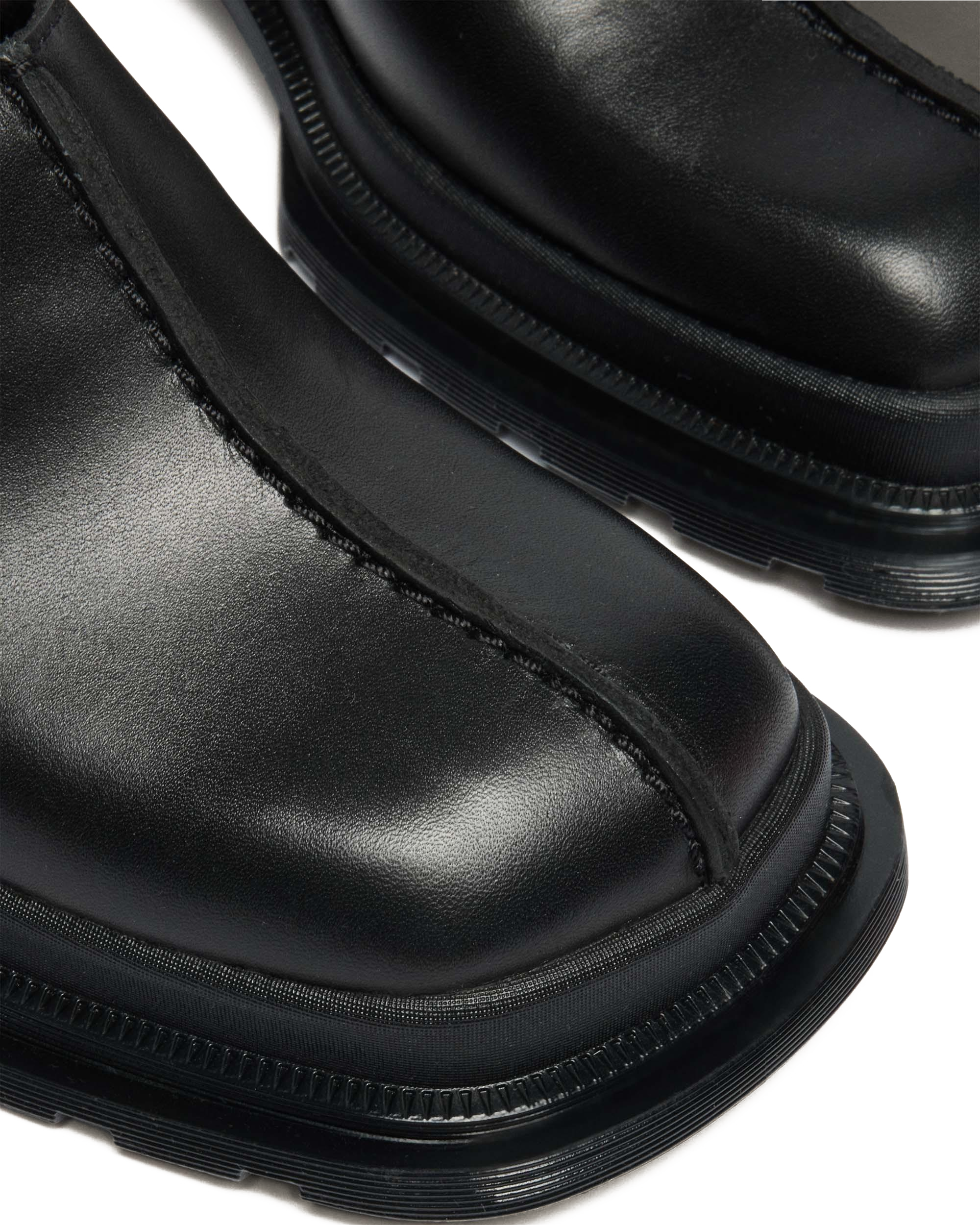 Maybole Square Toe Leather Mules in Black | Dr. Martens™