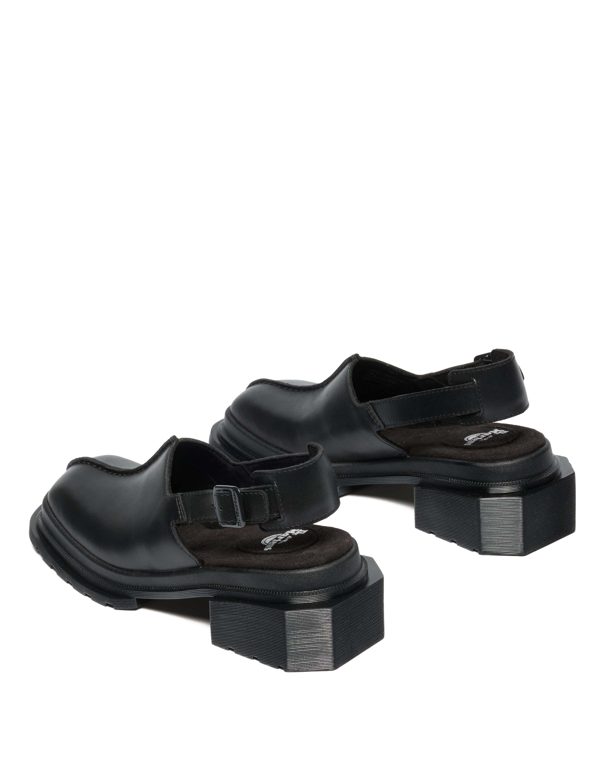 【新品未使用】　Dr.Martens MAYBOLE ミュール Maybole Square Toe Leather Mules in Black | Dr. Martens™