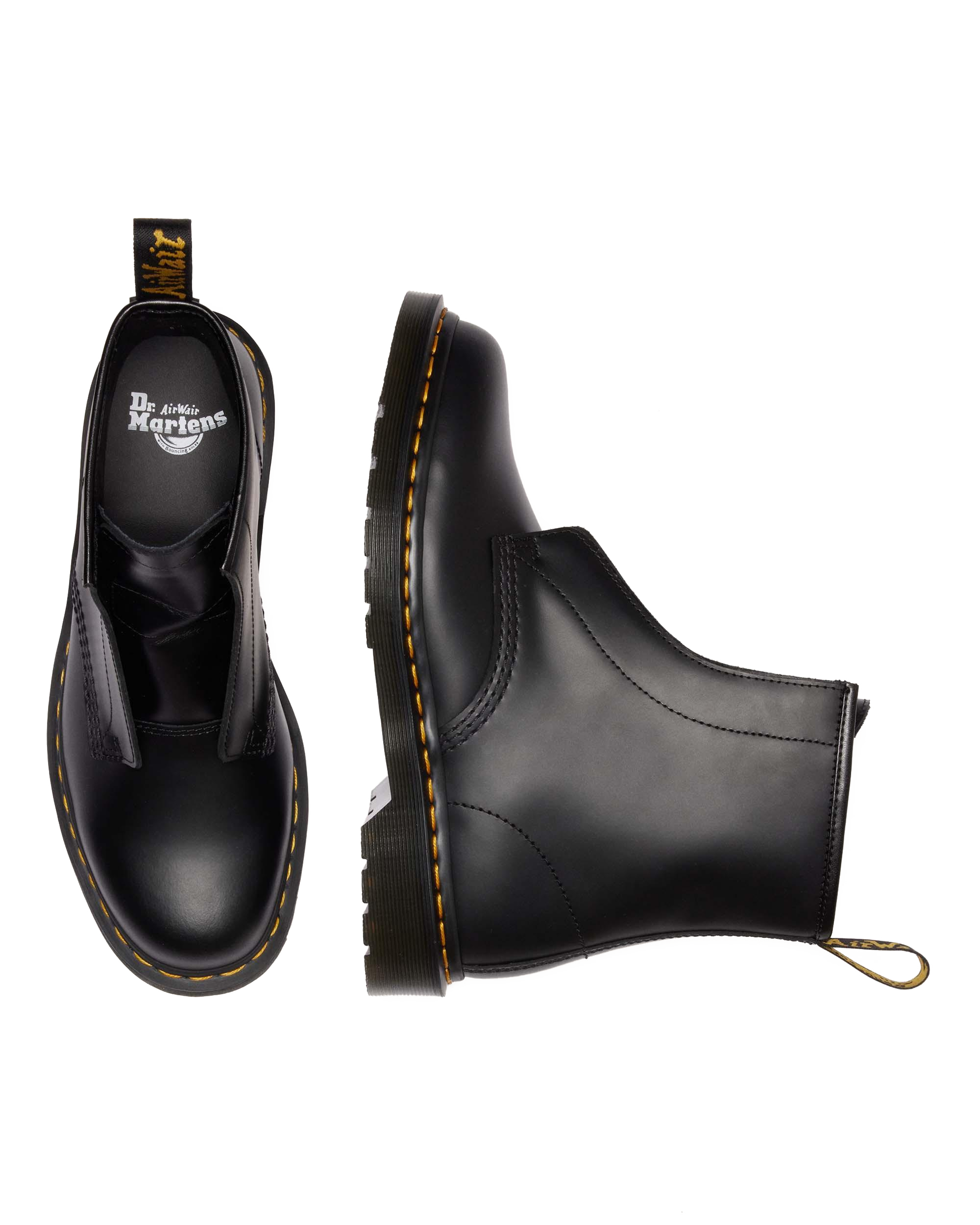 1460 LACELESS SMOOTH LEATHER SLIP ON BOOTS