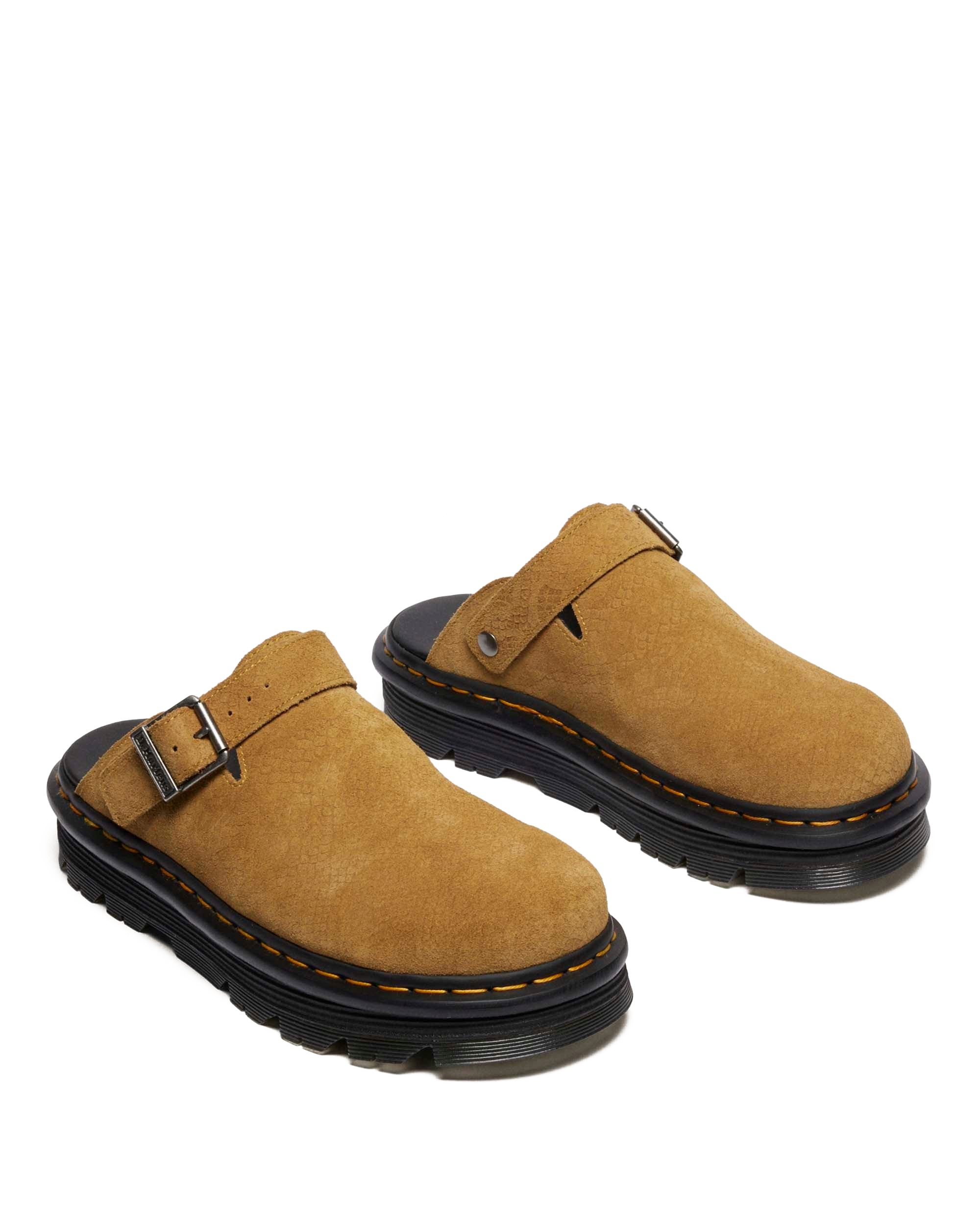 Zebzag Wildleder Casual Slingback Plateau Mules