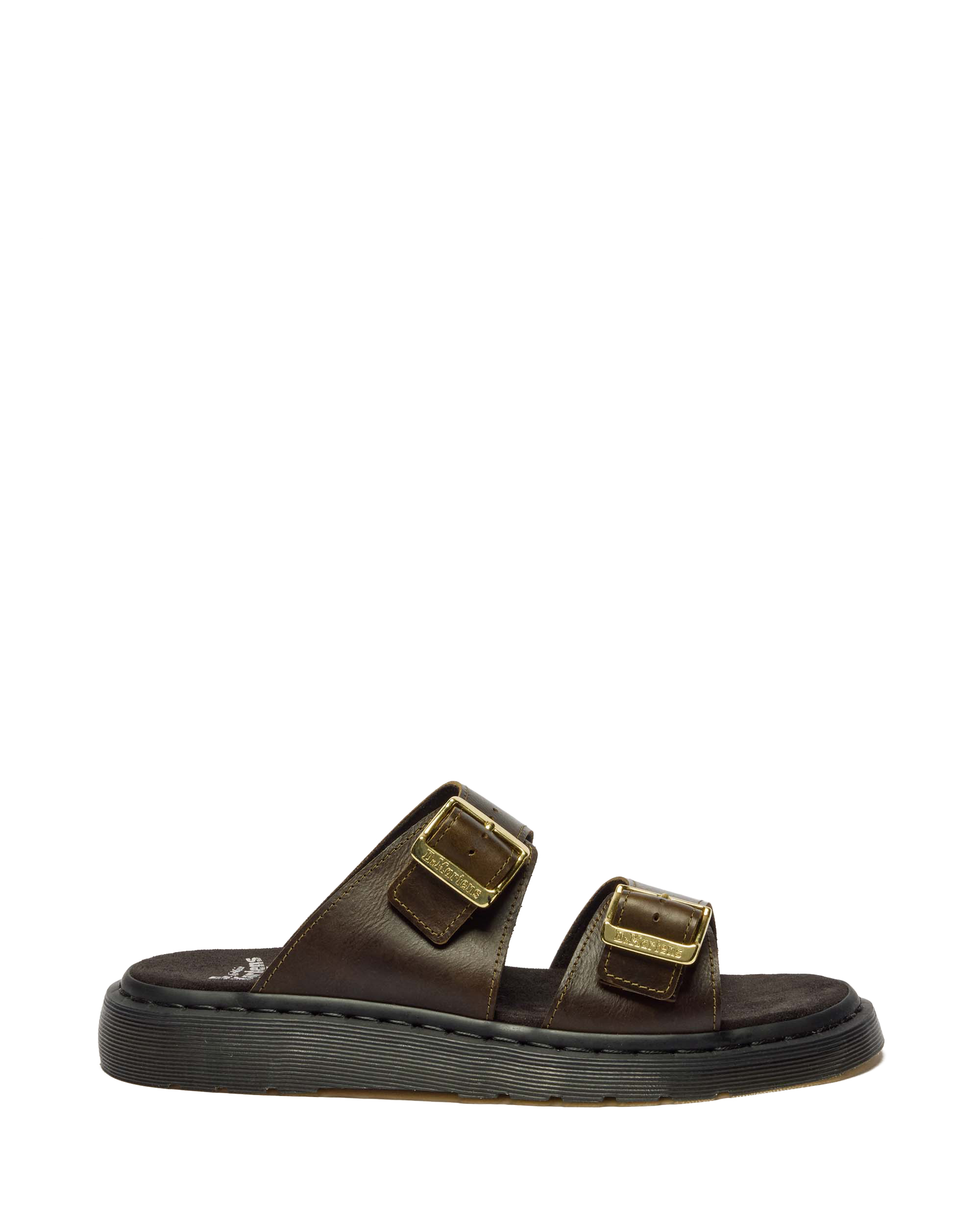 Josef Two Strap Leather Sandals in DMS OLIVE | Dr. Martens™