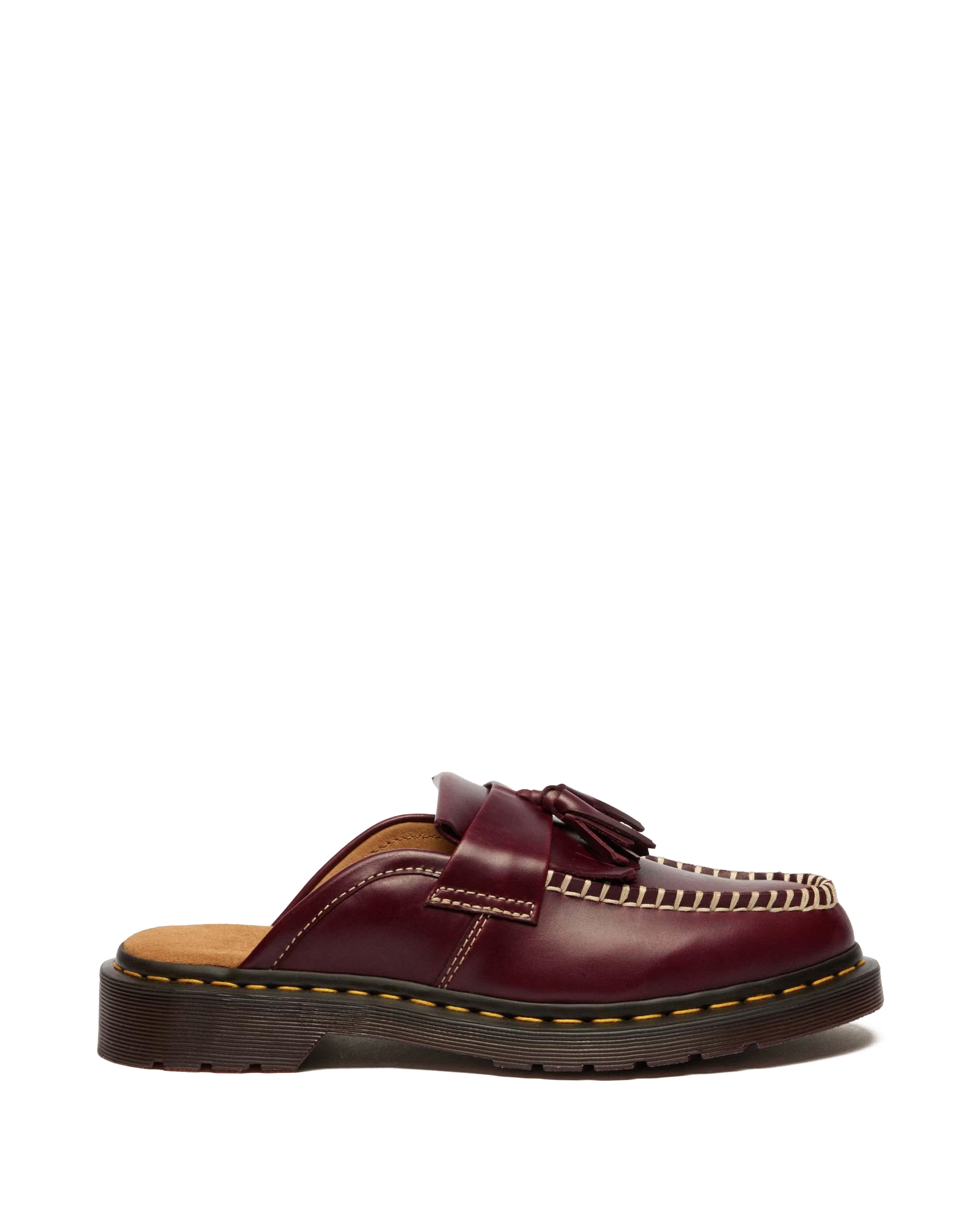 Adrian Leather Mules in Cherry Red | Dr. Martens™