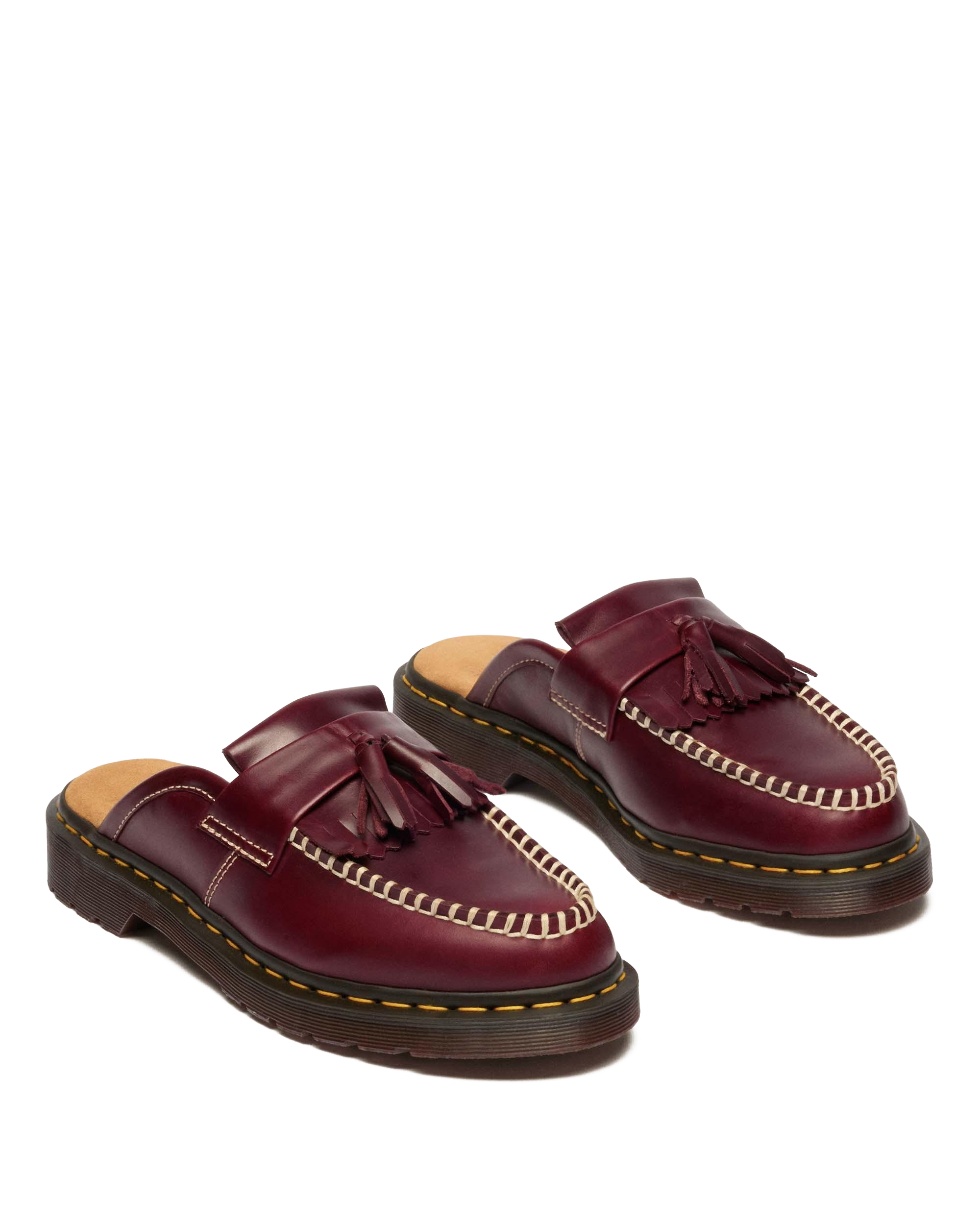 Adrian Leather Mules in Cherry Red | Dr. Martens™