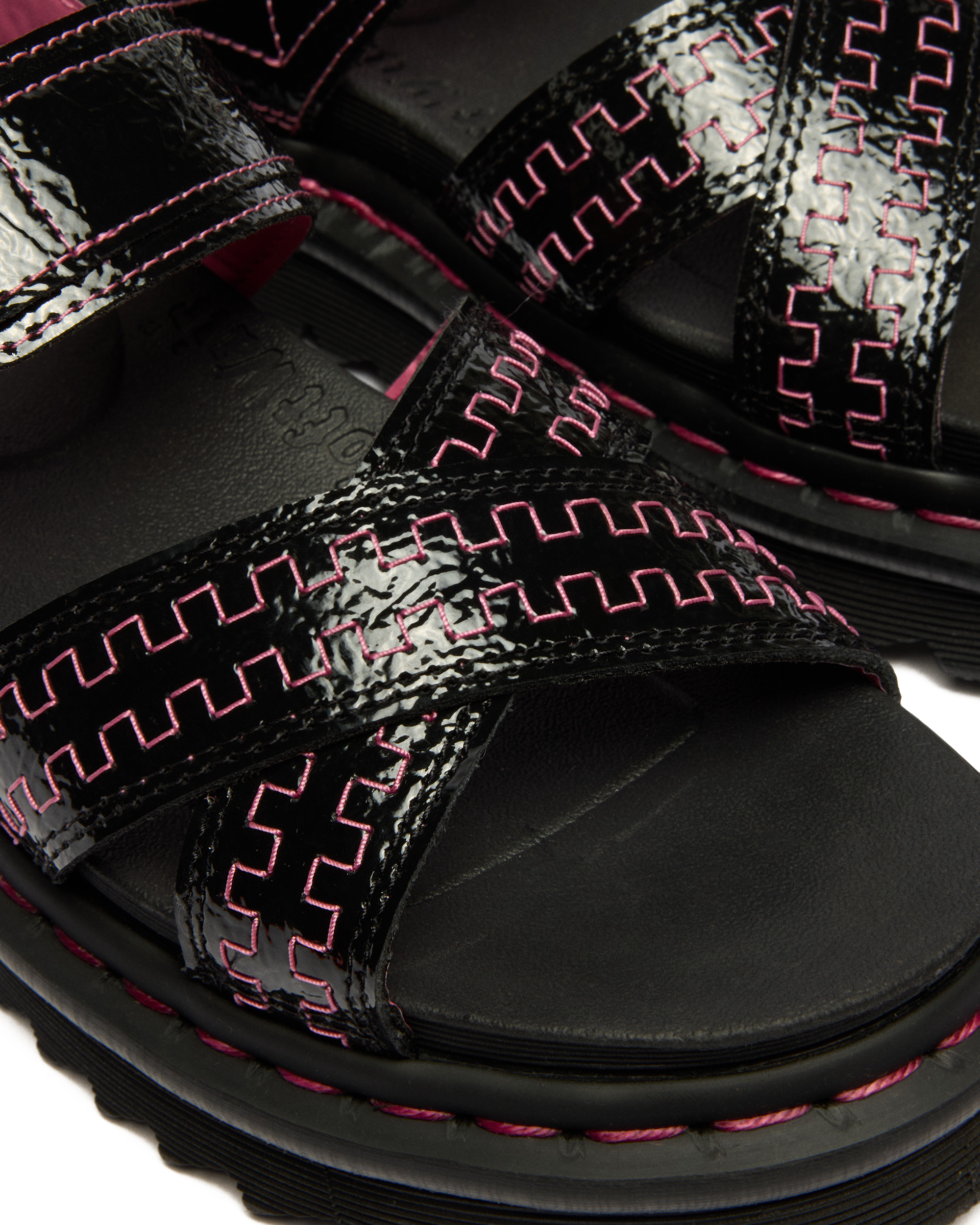 Voss II Distressed Patent Leather Sandals product image