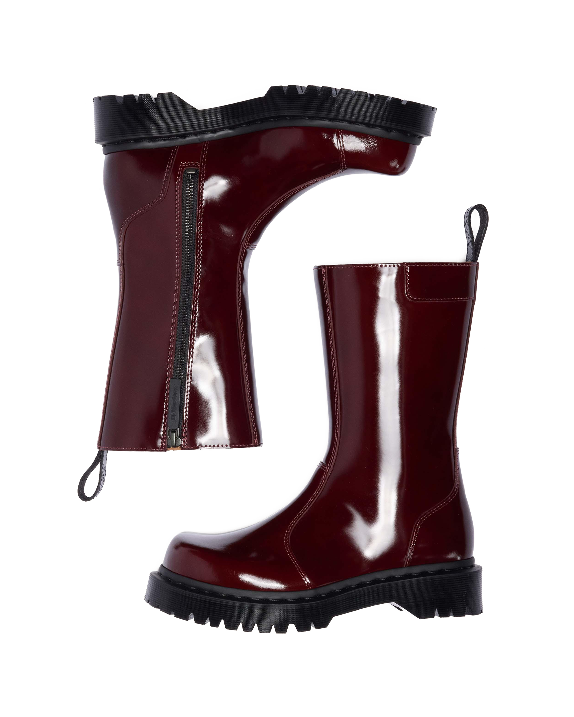 Botas Rejena de piel Laquered