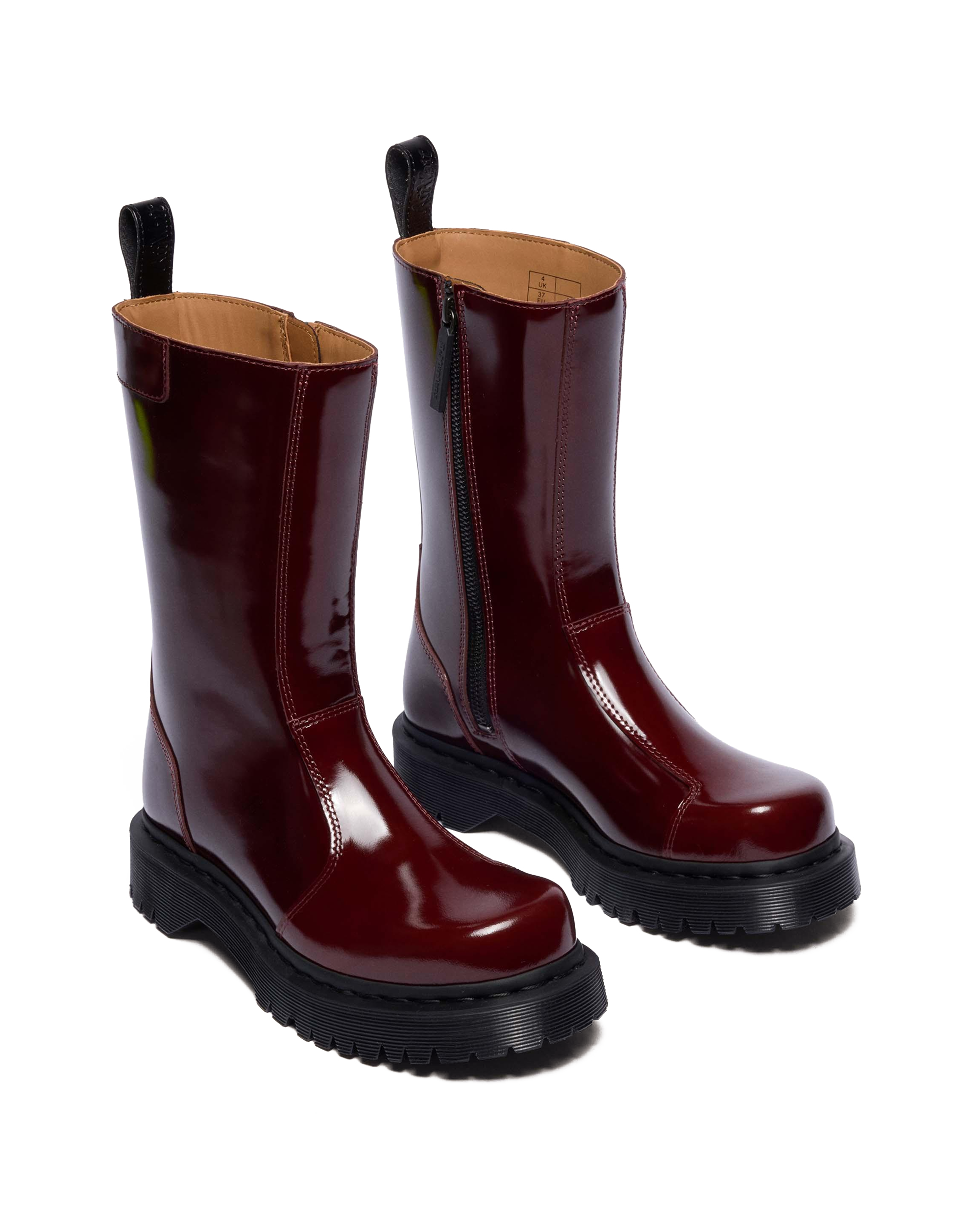 Botas Rejena de piel Laquered