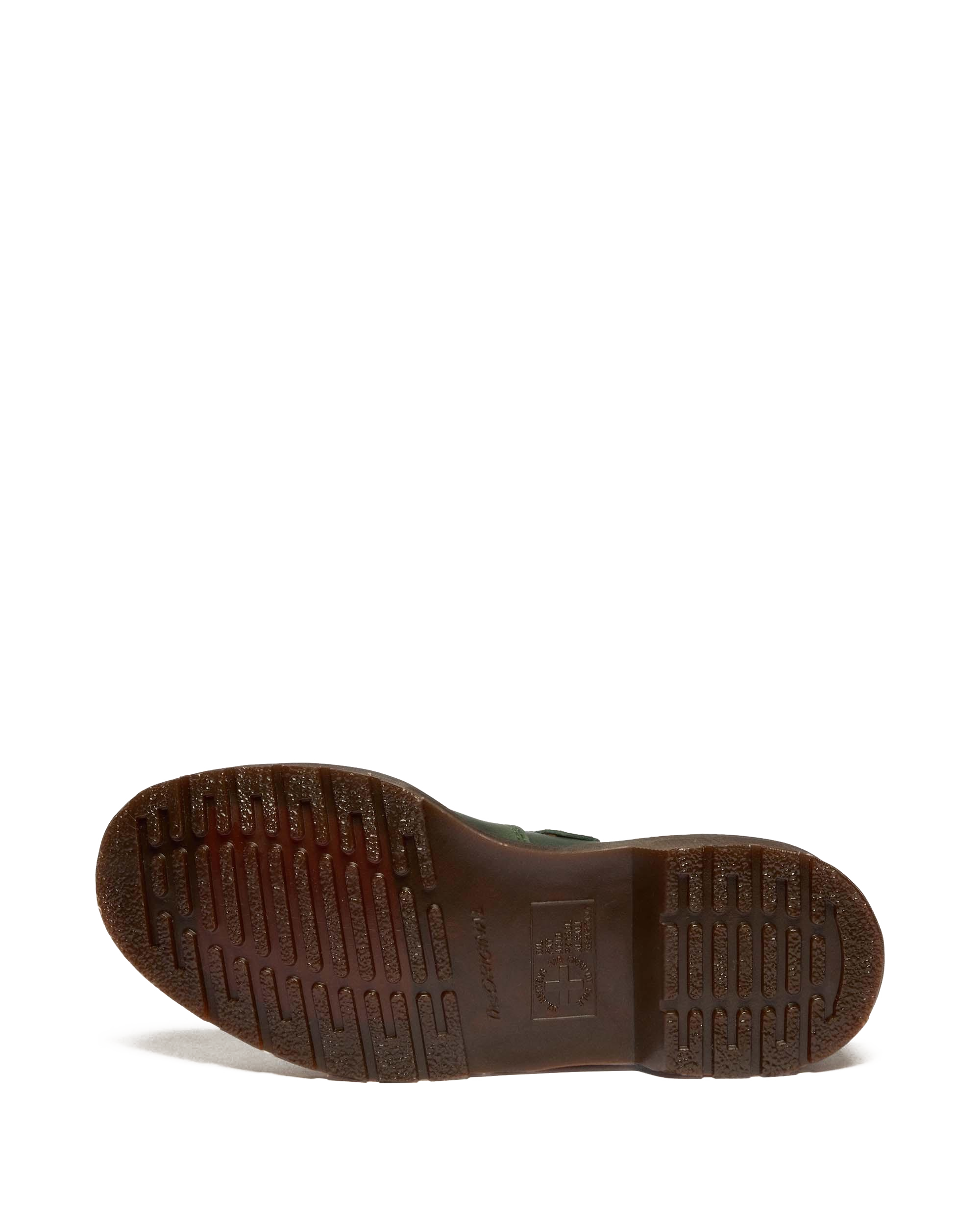 Mary Jane Flower Crazy Horse Leather Shoes in DMs Green | Dr. Martens™