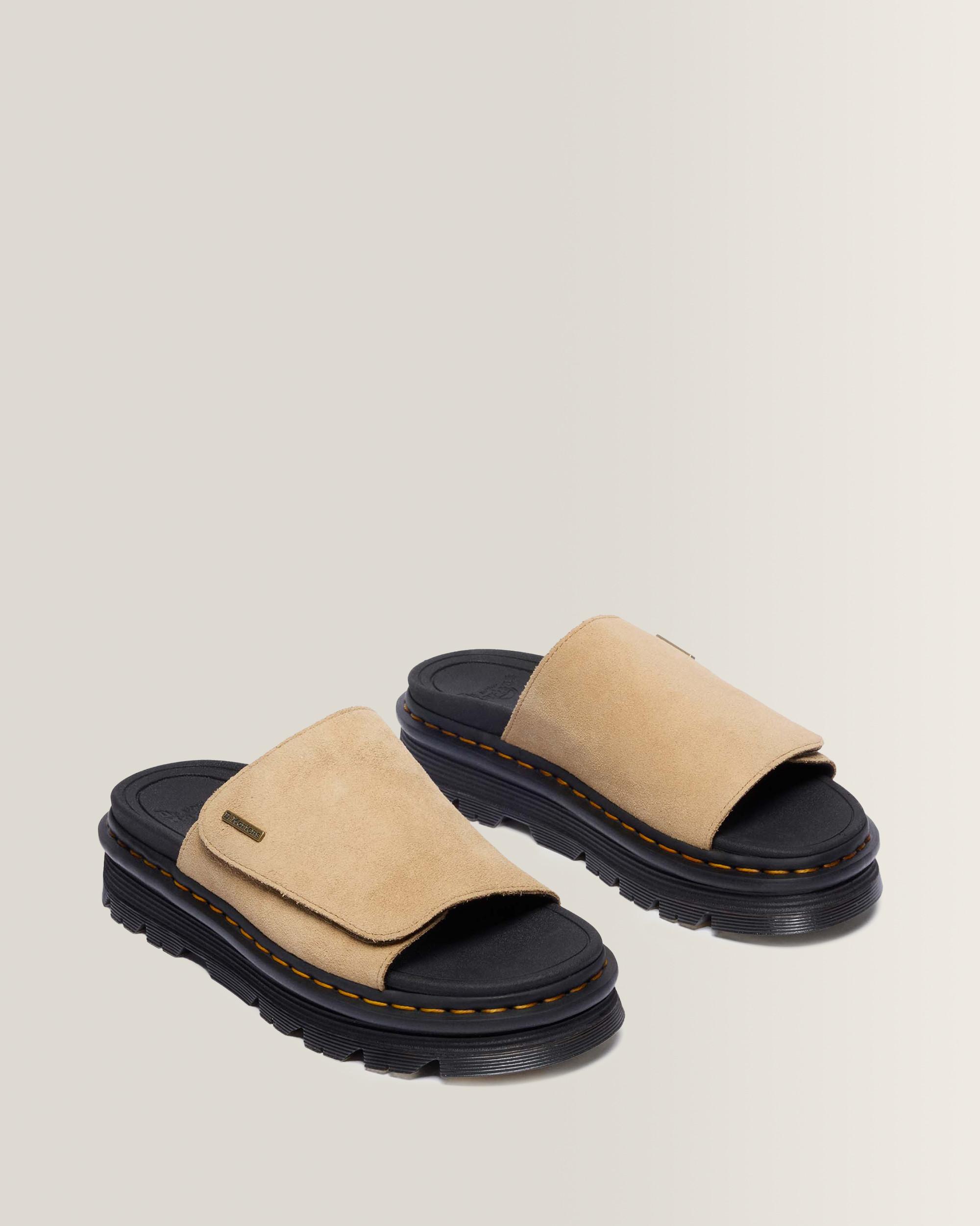 Zebzag Wildleder Plateau Slides