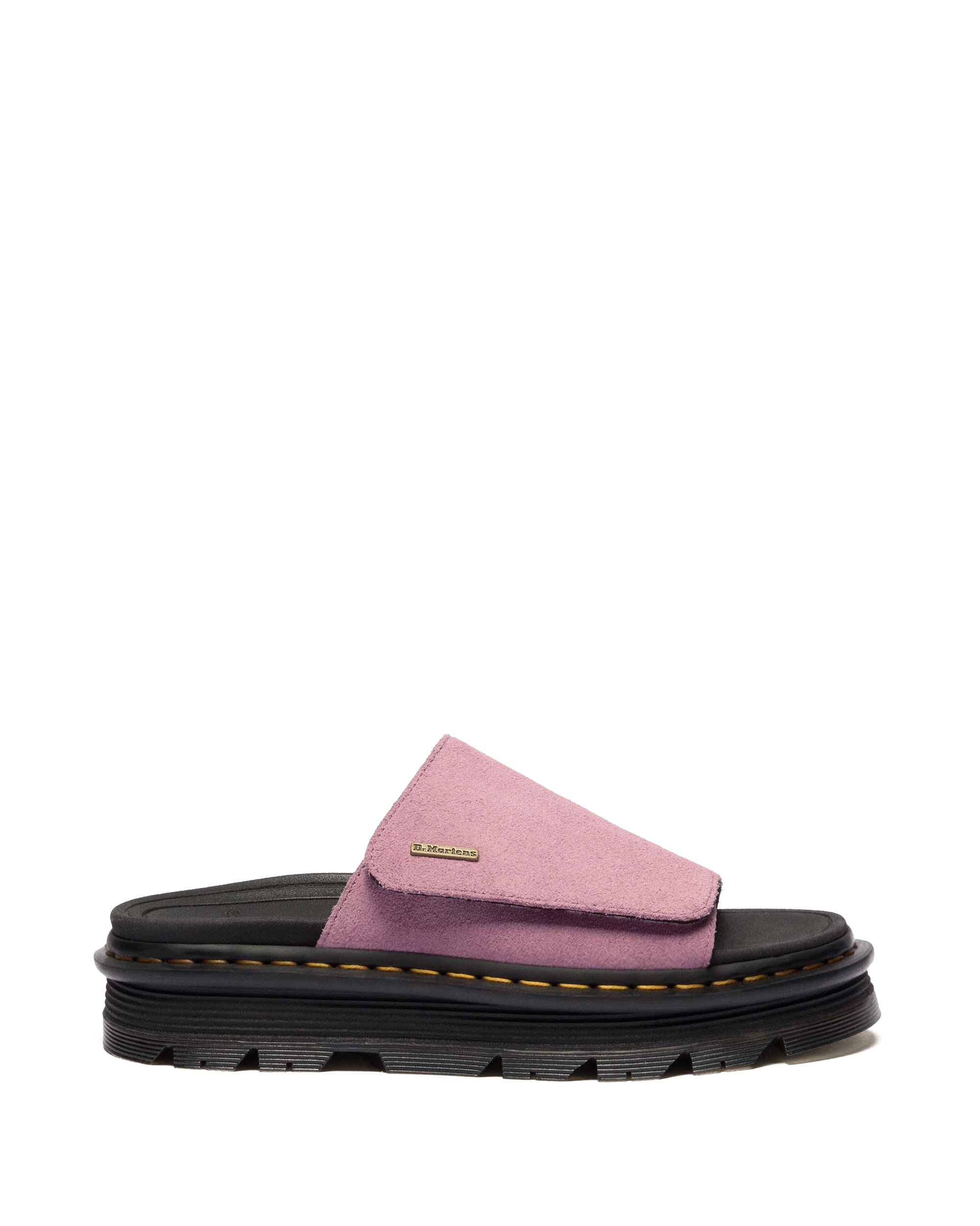 【アーニャ】Dr. Martens Zedzag Slide UK7 Zebzag Suede Platform Slides in Dusty Rose | Dr. Martens™