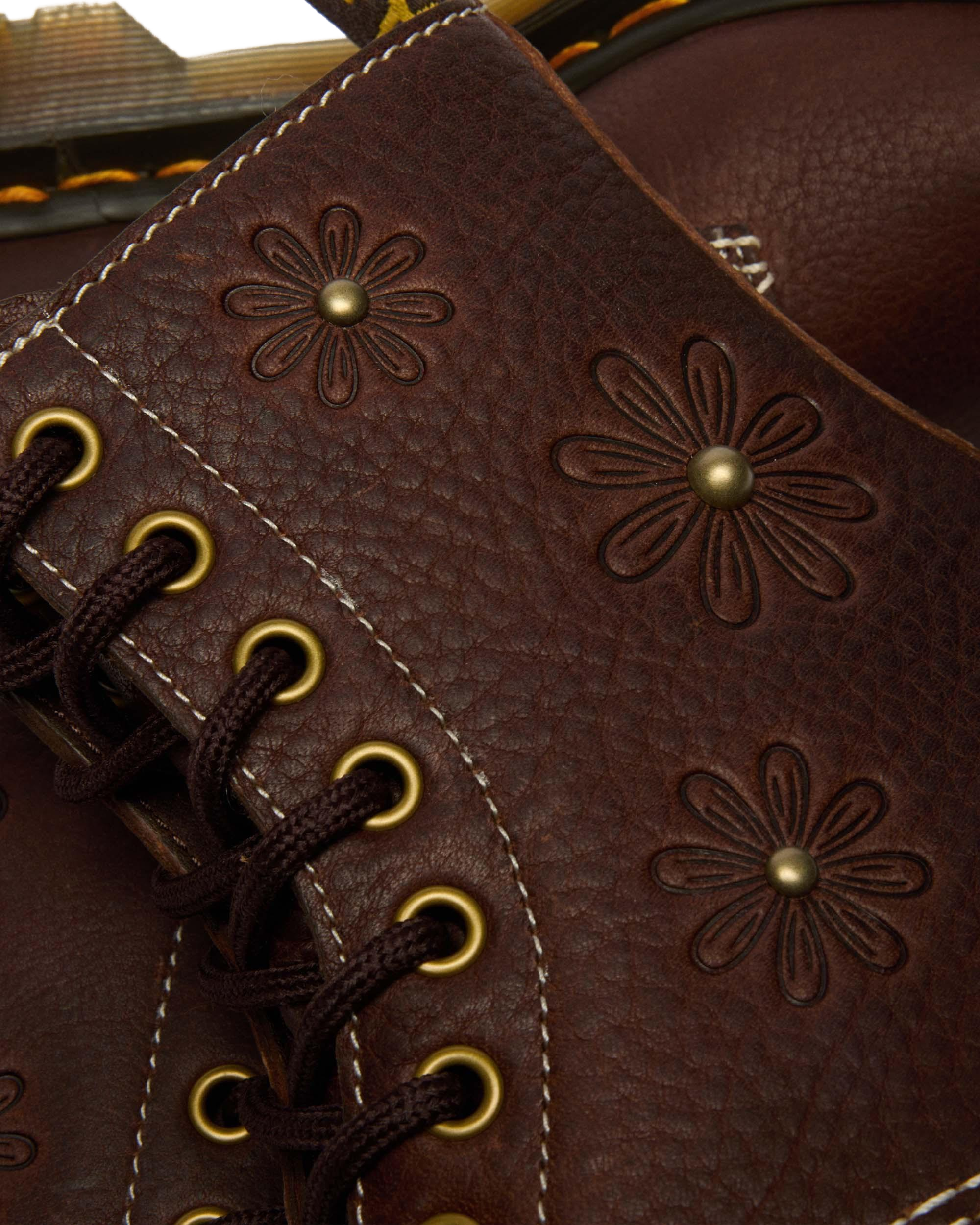 Boots 1460 Pascal en cuir Flower Grizzly