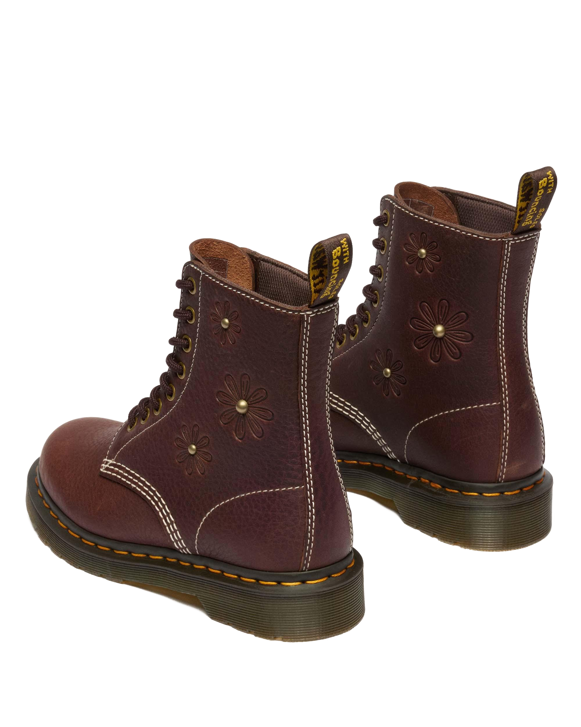 Boots 1460 Pascal en cuir Flower Grizzly