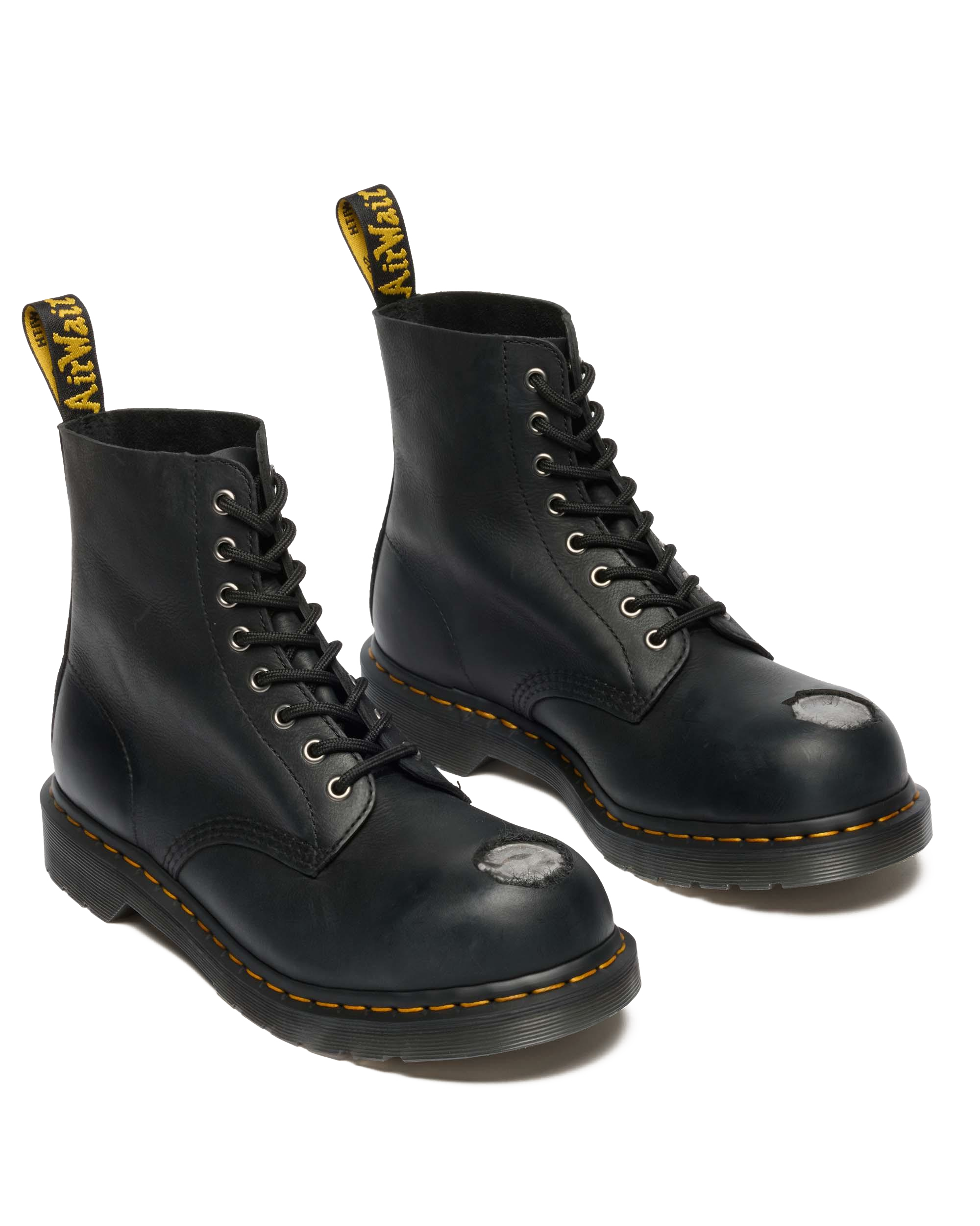 Boots 1460 en cuir à bout en métal