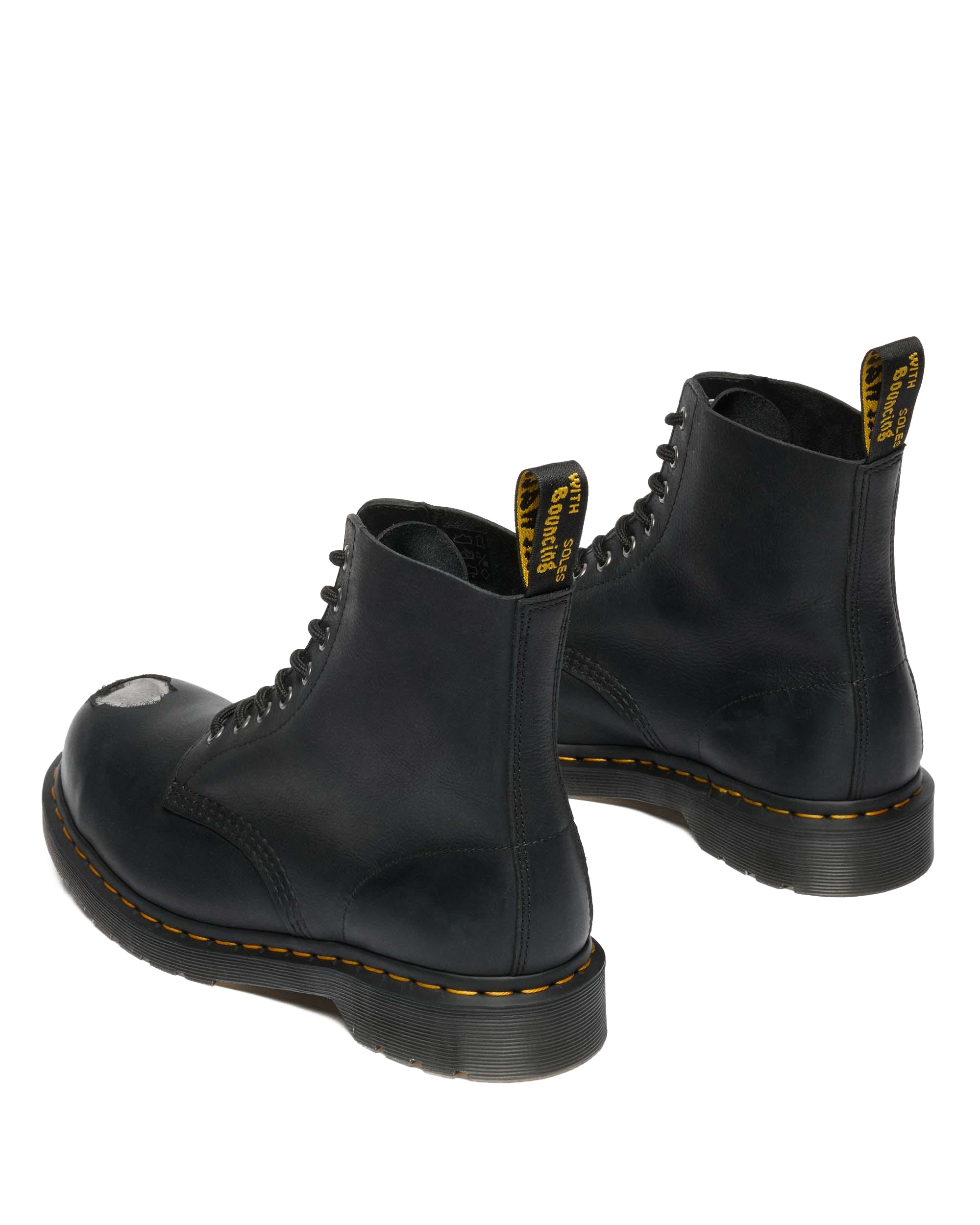 Boots 1460 en cuir à bout en métal