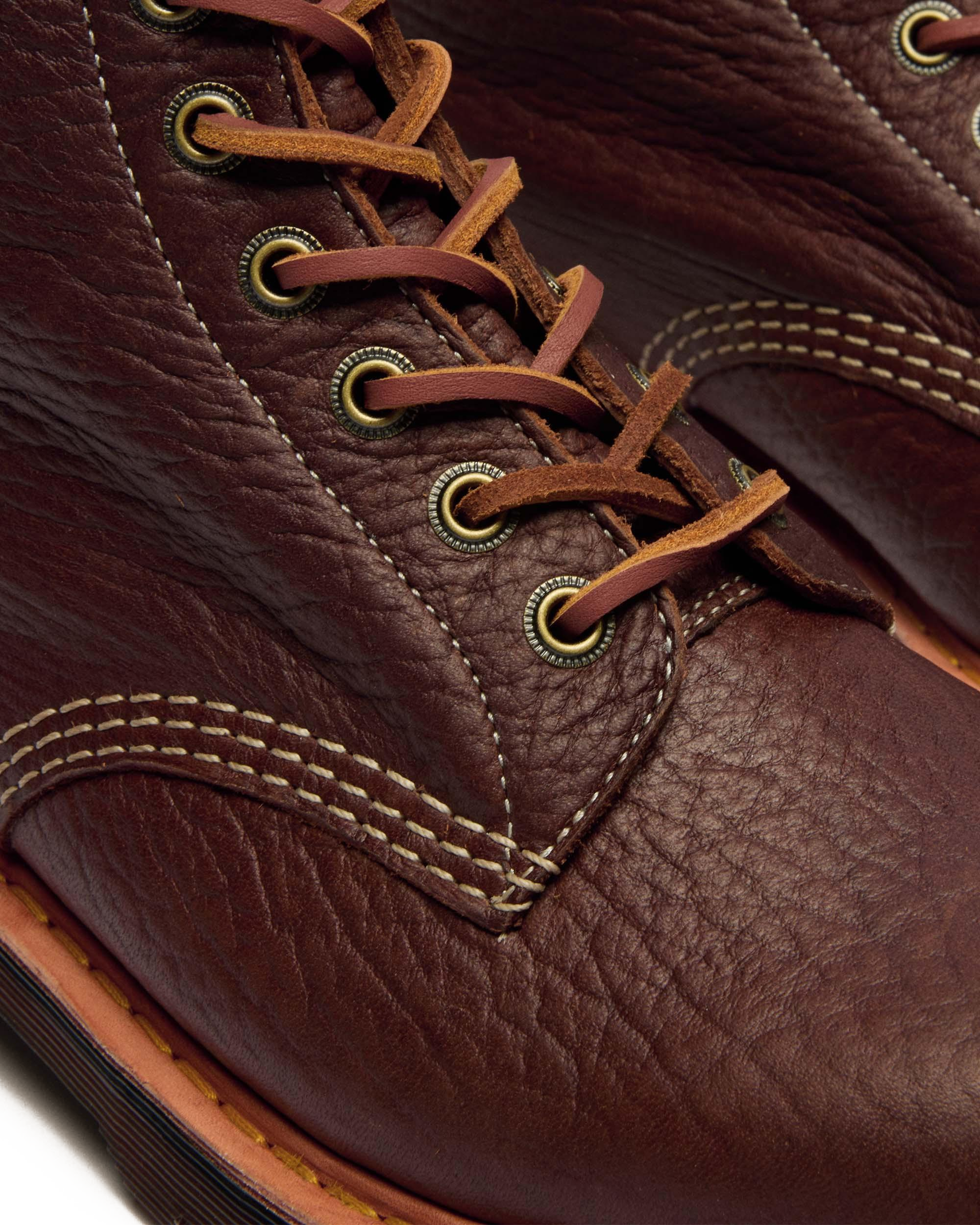1460 Wild Grain Leather Boots in Sepia Brown | Dr. Martens™