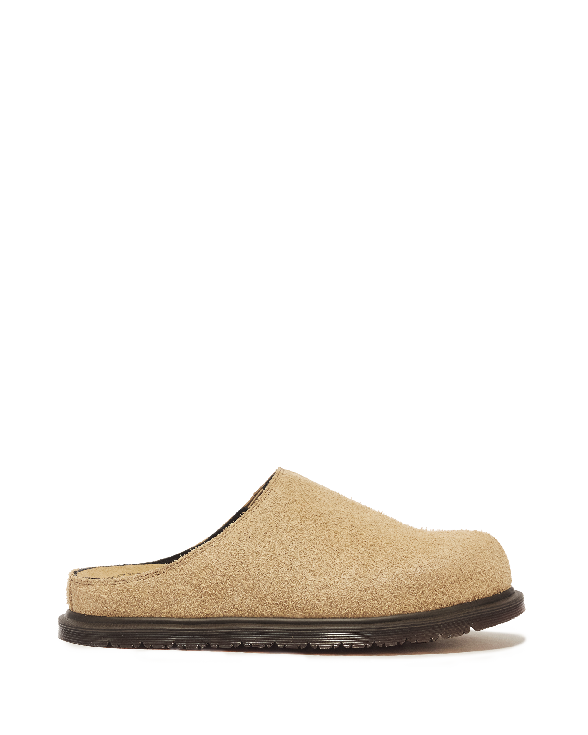 San Hairy Suede Mules in Savannah Tan | Dr. Martens™