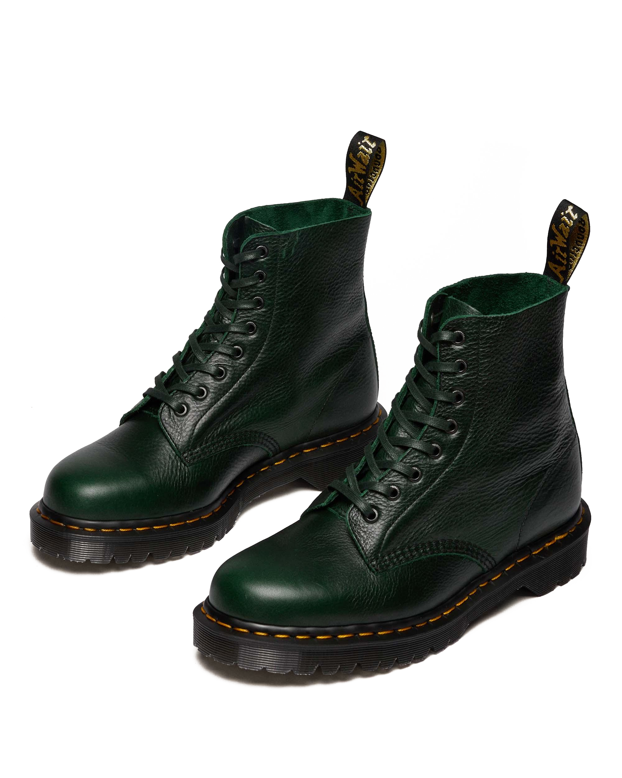 1460 Pascal Leather Ankle Boots in DMs Green | Dr. Martens™