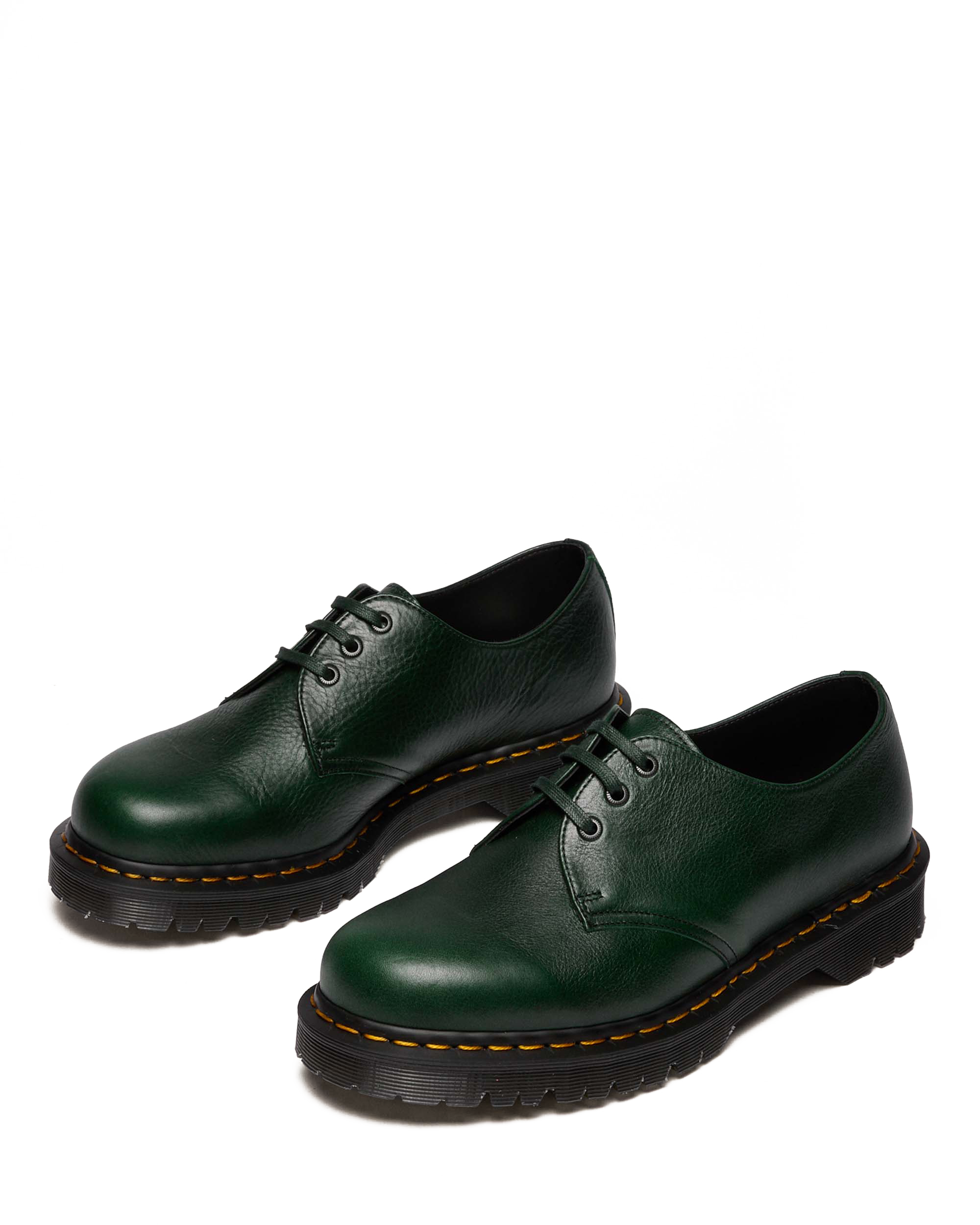 1461 Buckingham Leather Shoes in DMs Green | Dr. Martens™