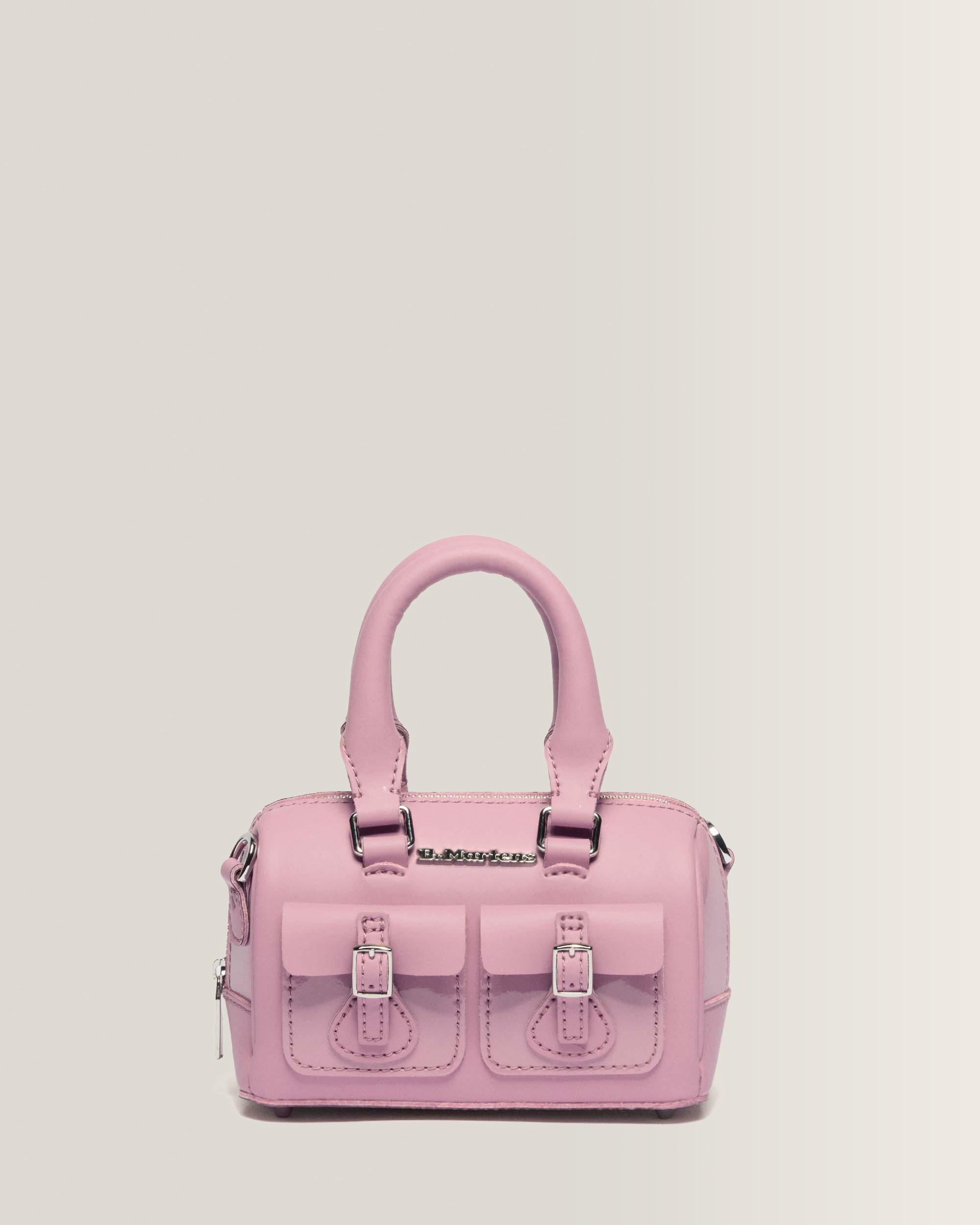 Mini Top Handle Patent Leather Bag in Dusty Rose | Dr. Martens™