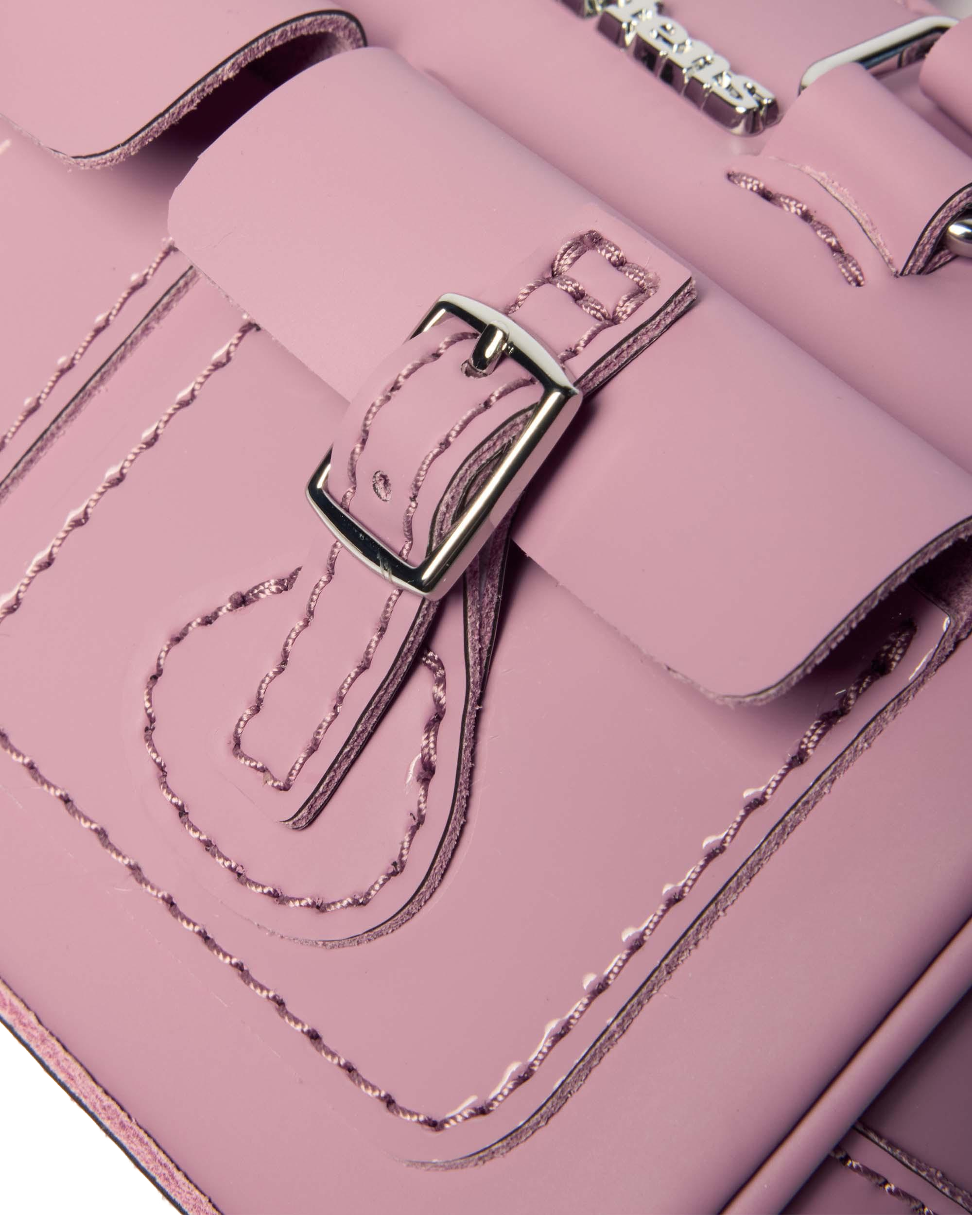 Mini Top Handle Patent Leather Bag in Dusty Rose | Dr. Martens™