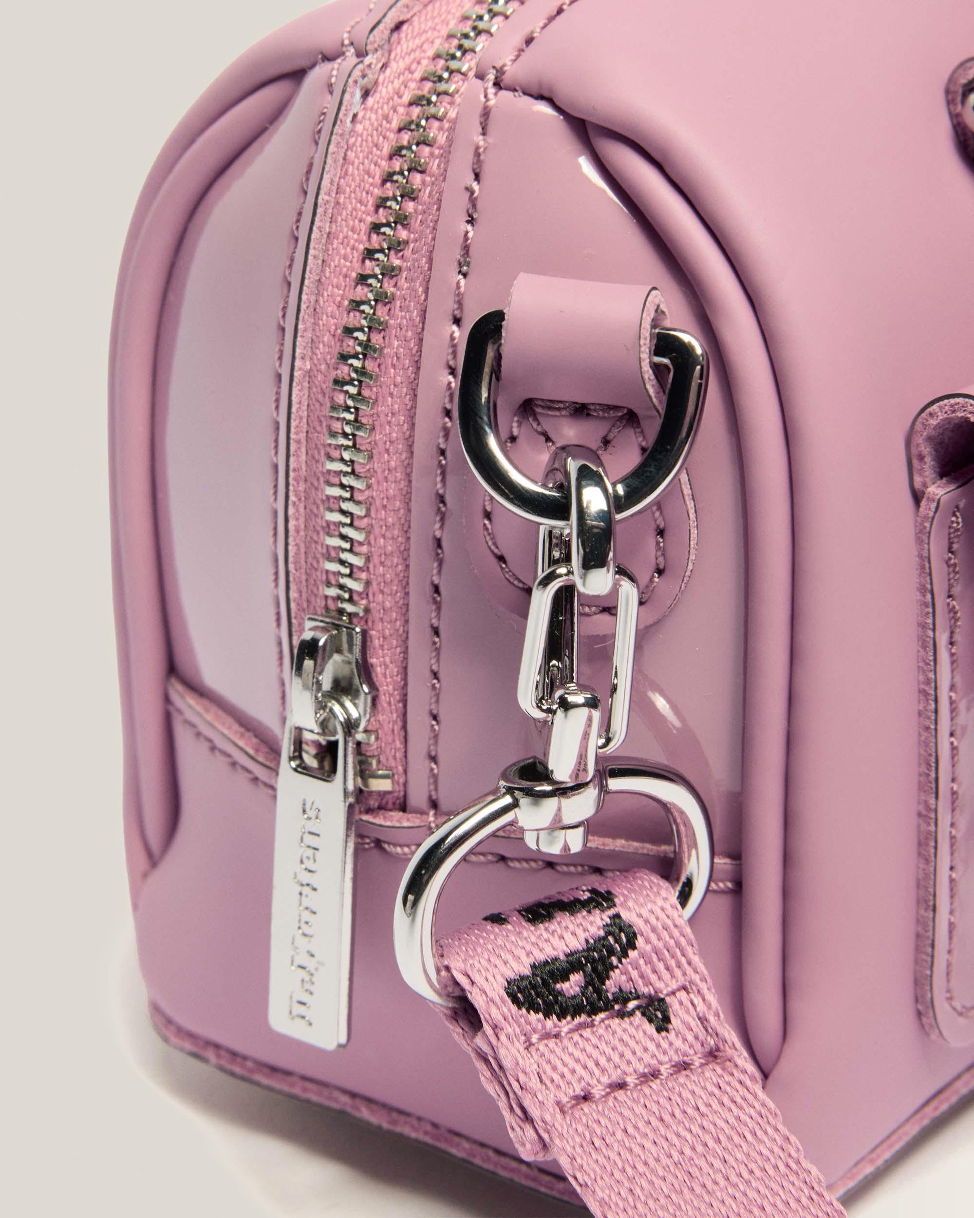 Mini Top Handle Patent Leather Bag in Dusty Rose | Dr. Martens™