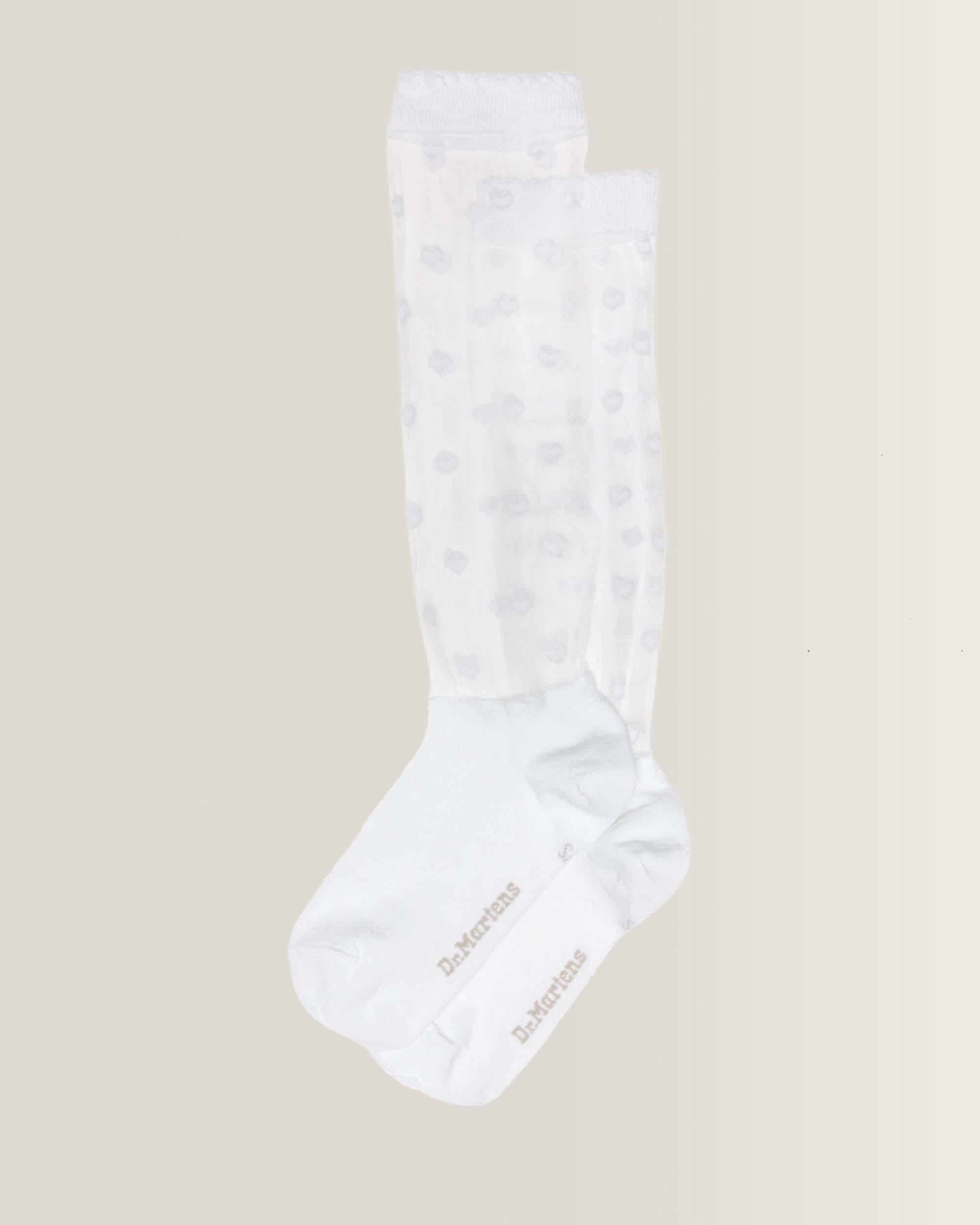 Short Heart Mesh Organic Cotton Blend Socks