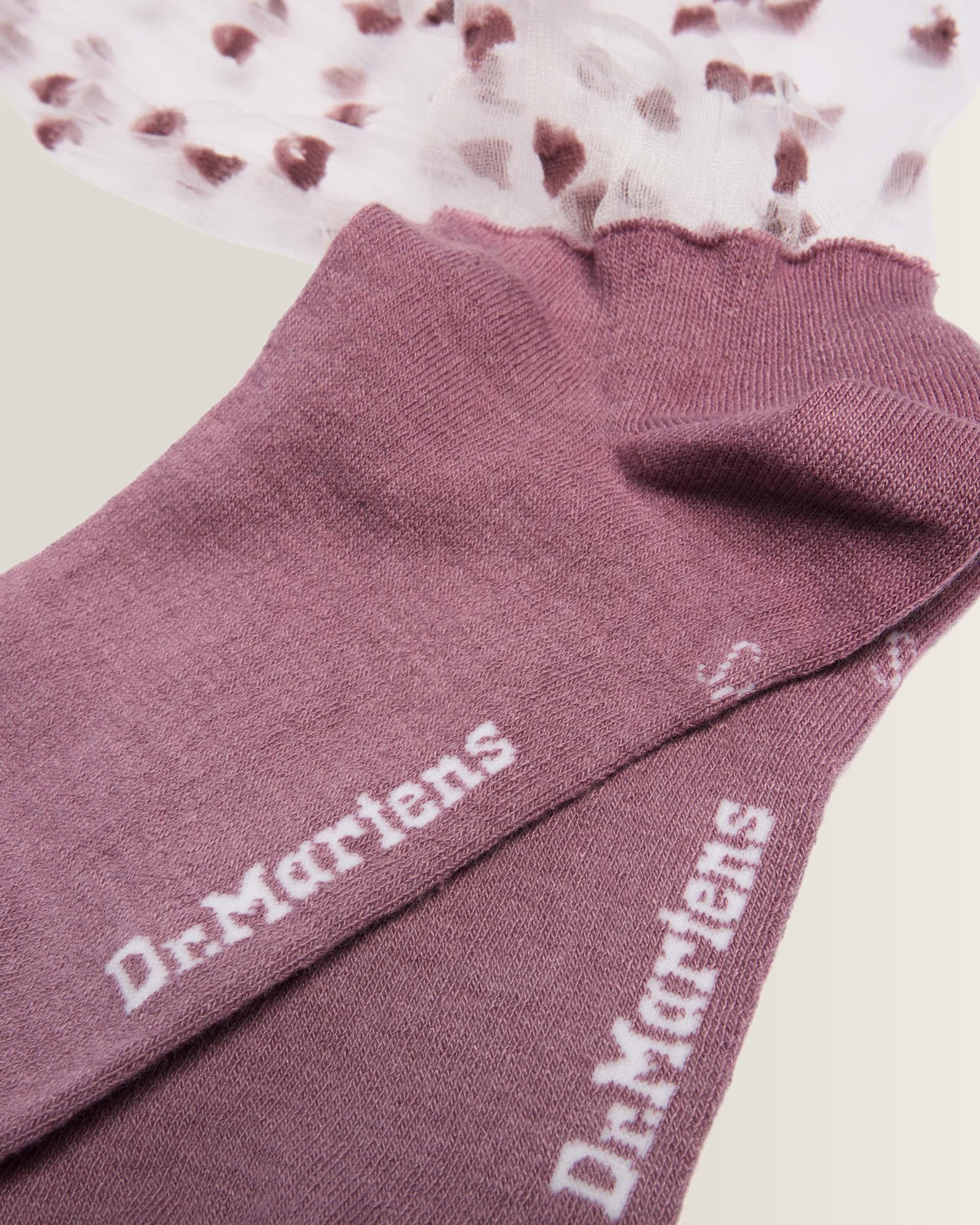 Short Heart Mesh Organic Cotton Blend Socks