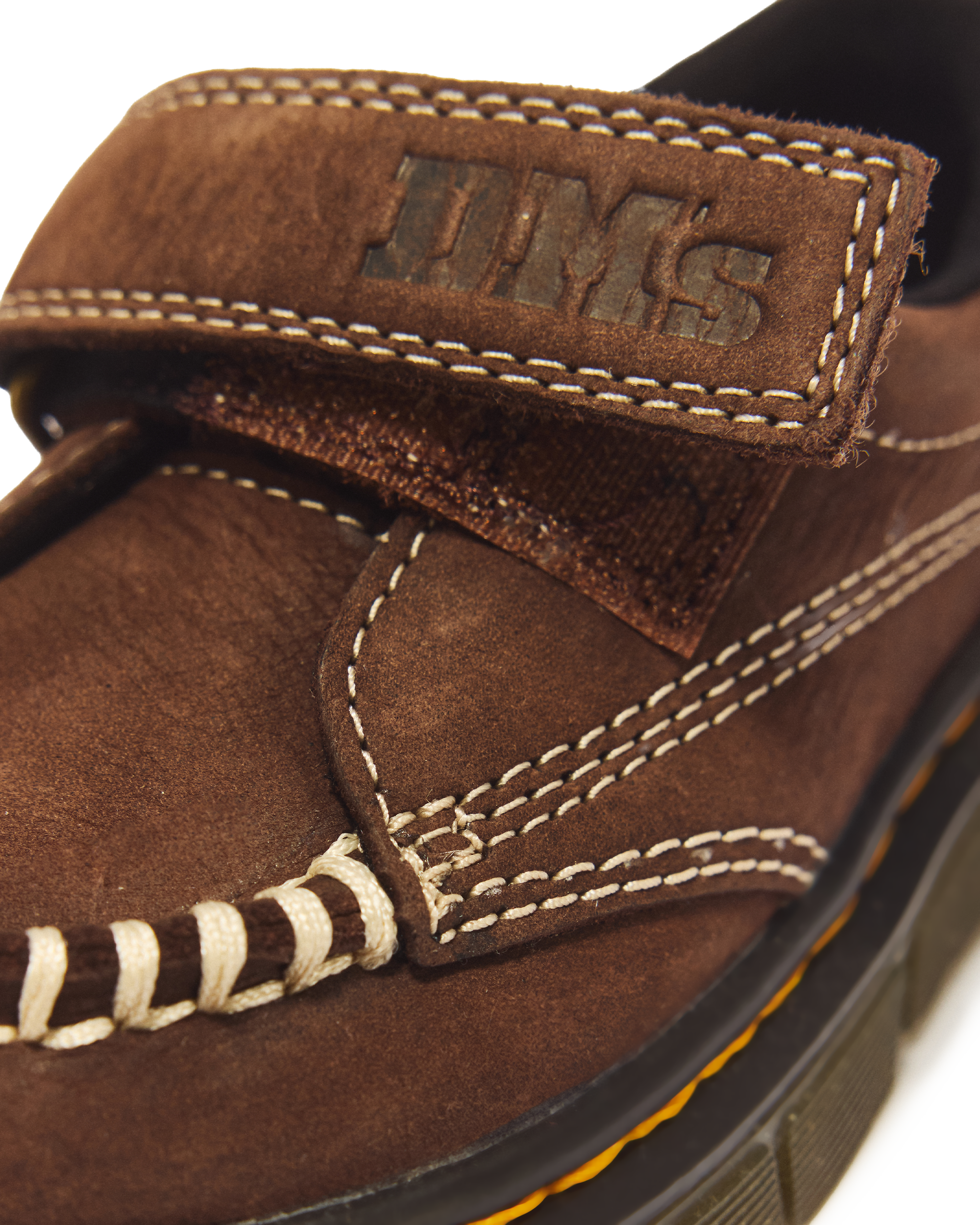 Youth Raffe Strap Tumbled Nubuck Strap Shoes