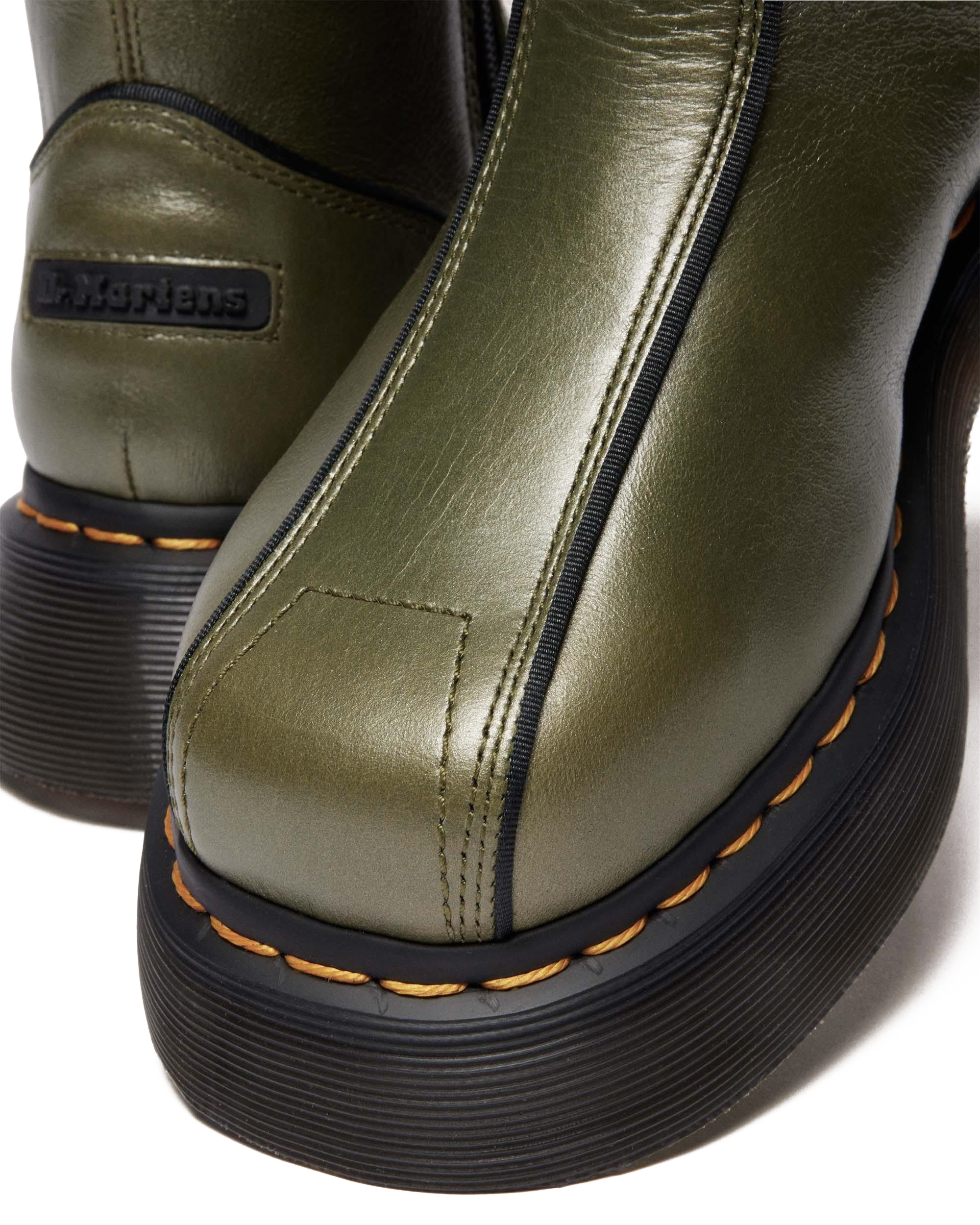 Buzz Hi Eclipse Leather Boots in Olive Green | Dr. Martens™