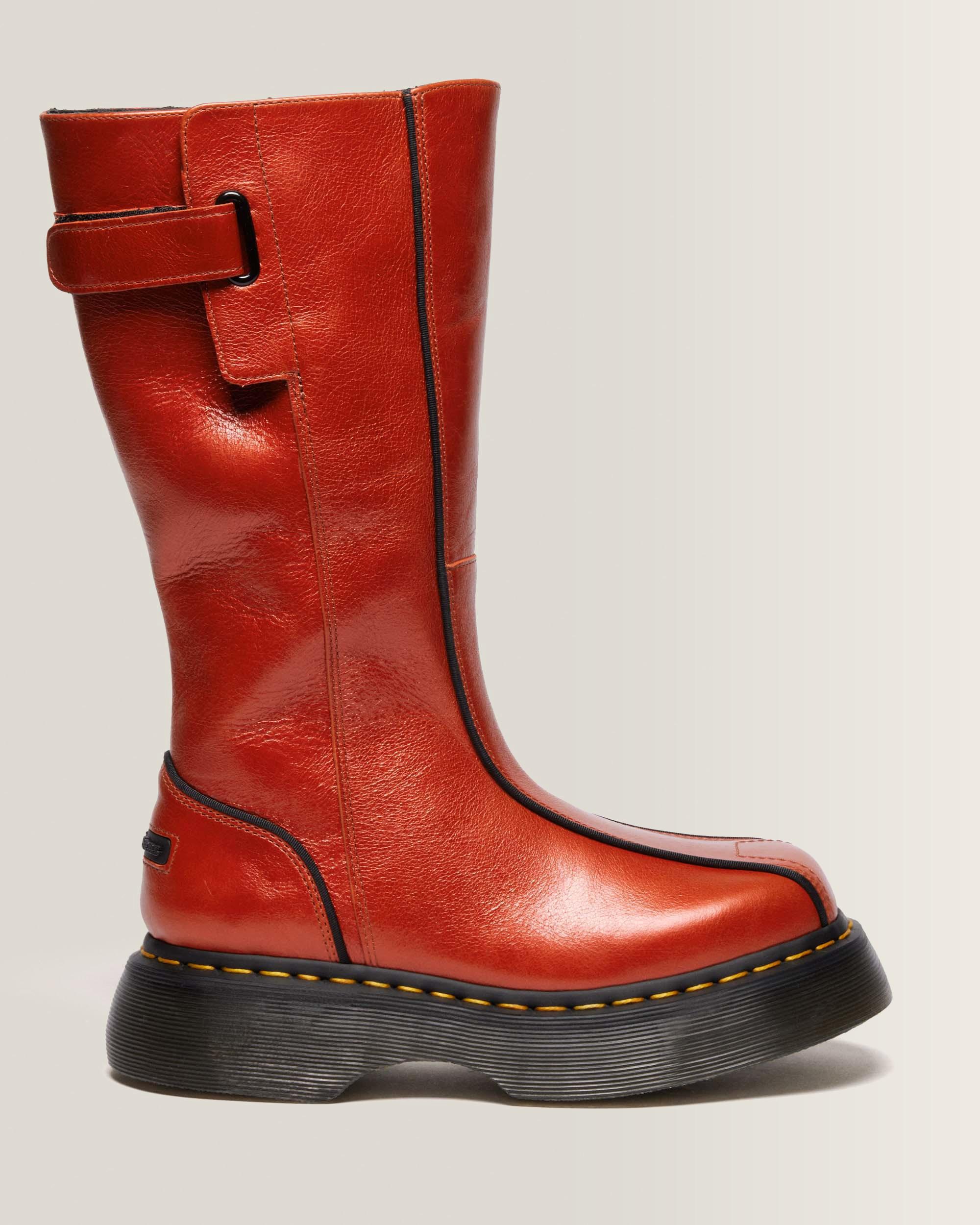 Clementine ⭐︎BALLY COLINE.O サイドゴアブーツ37 Buzz Hi Eclipse Leather Boots in Flame Orange | Dr. Martens™