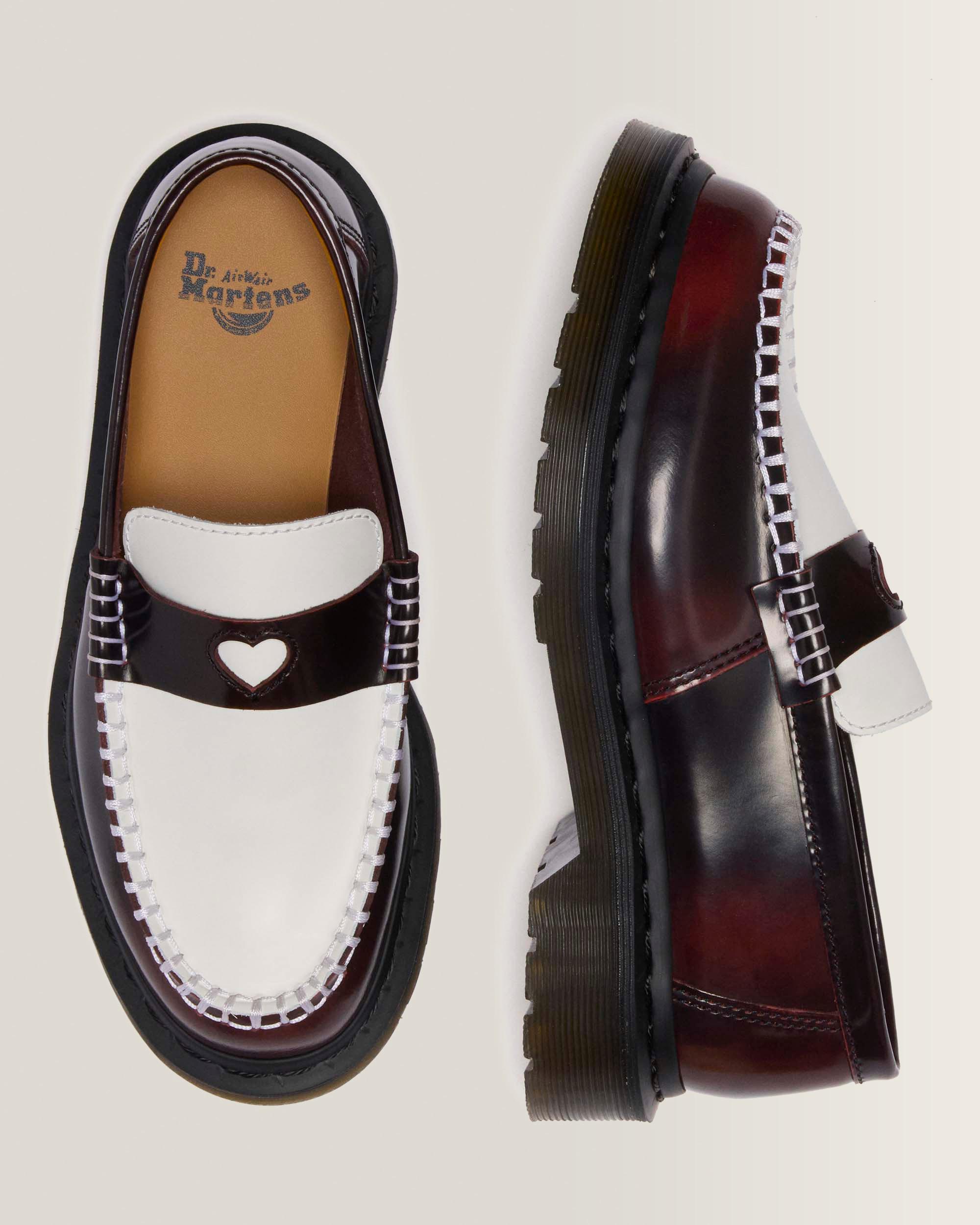 PENTON HEART-LOAFERS I TOFARVET RUB-OFF LÆDER